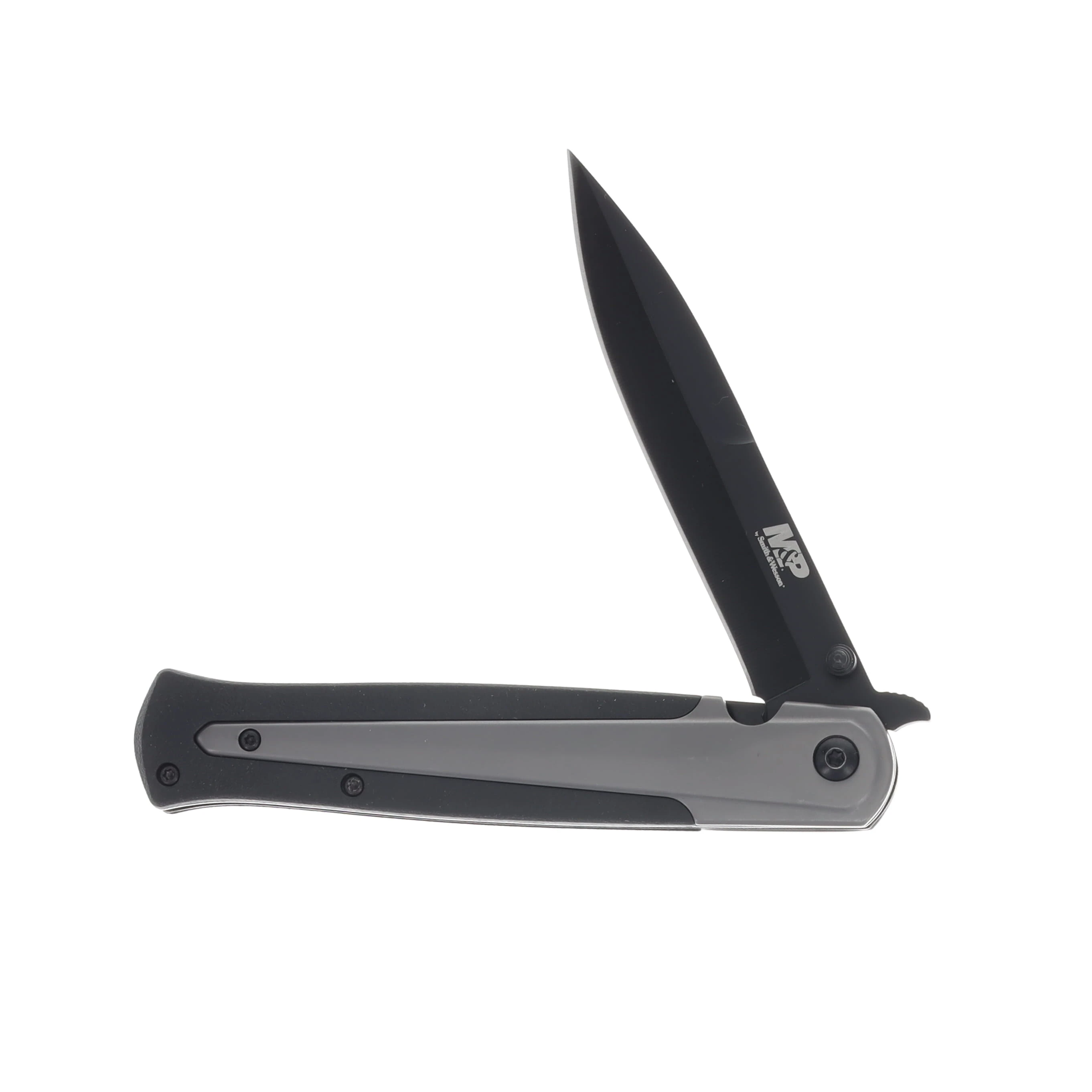 Smith & Wesson M&P Stiletto Knife Gray-Black 4.0in Plain Black Dagger 1085898 View 3