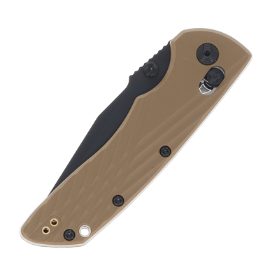 Hogue Deka Manual Folding Knife (Black Magnacut | Tan) HG24377 View 5