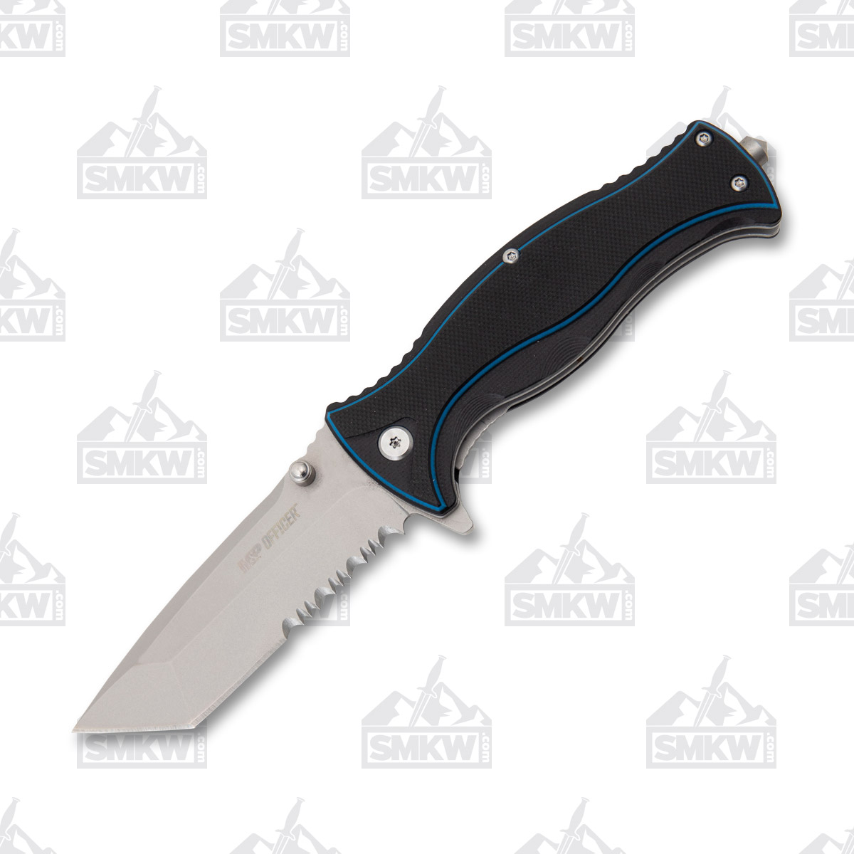 Smith and Wesson Officer Ultra Guide Folding Knife 8Cr13MOV Tanto 3.13 In. 1122581 View 2