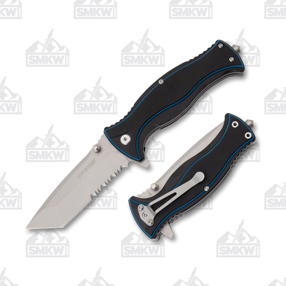 Smith and Wesson Officer Ultra Guide Folding Knife 8Cr13MOV Tanto 3.13 In. 1122581 View 1