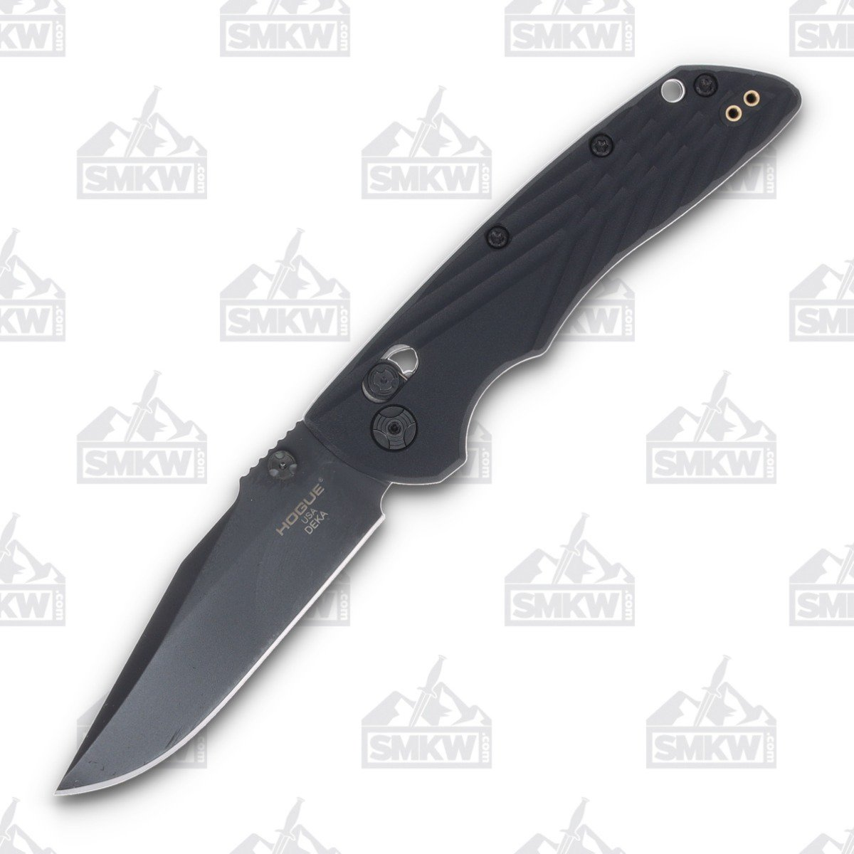 Hogue Deka MagnaCut Manual Clip Point Cerakote Black Folding Knife HG24376 View 1