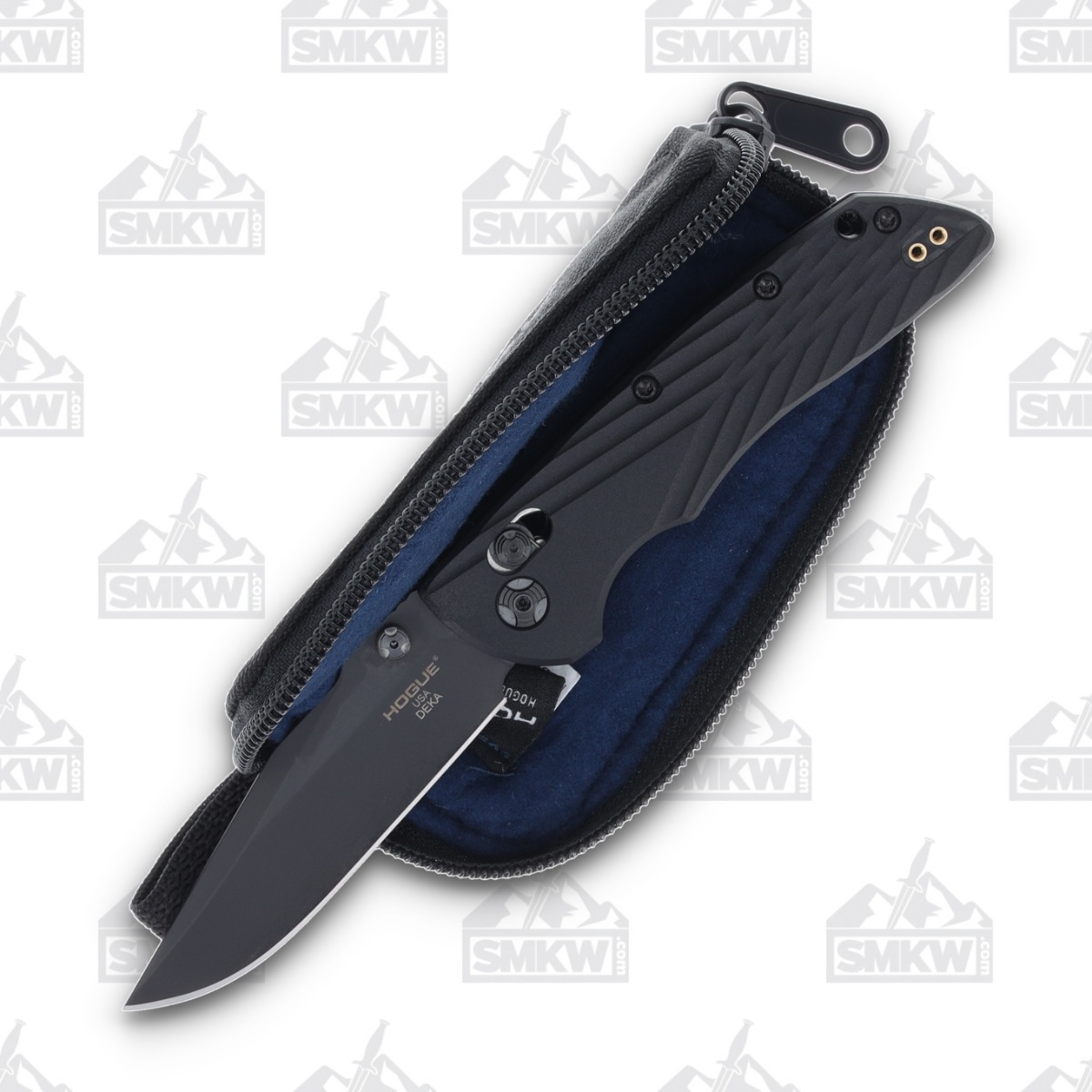 Hogue Deka MagnaCut Manual Clip Point Cerakote Black Folding Knife HG24376 View 11