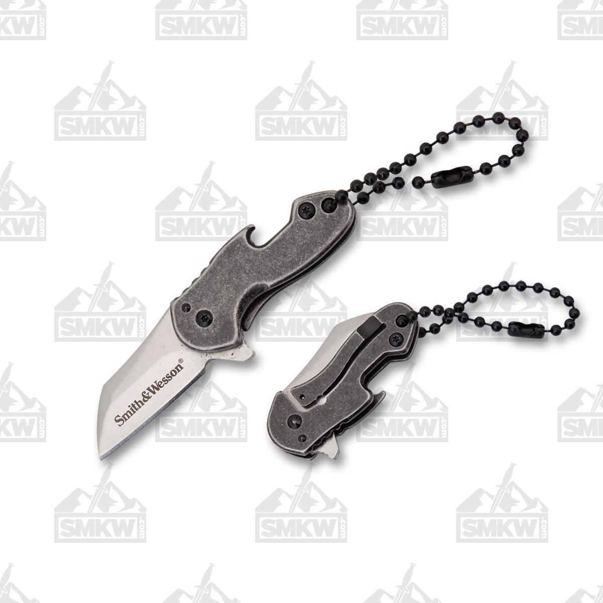 Smith and Wesson Drive Folding Knife Stonewash 1.25in Wharncliffe Blade 1117229 View 1