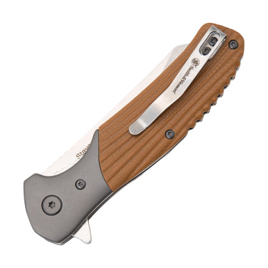 Smith & Wesson Stave Folding Knife 3.25in Satin Reverse Tanto Blade 1122569 View 3