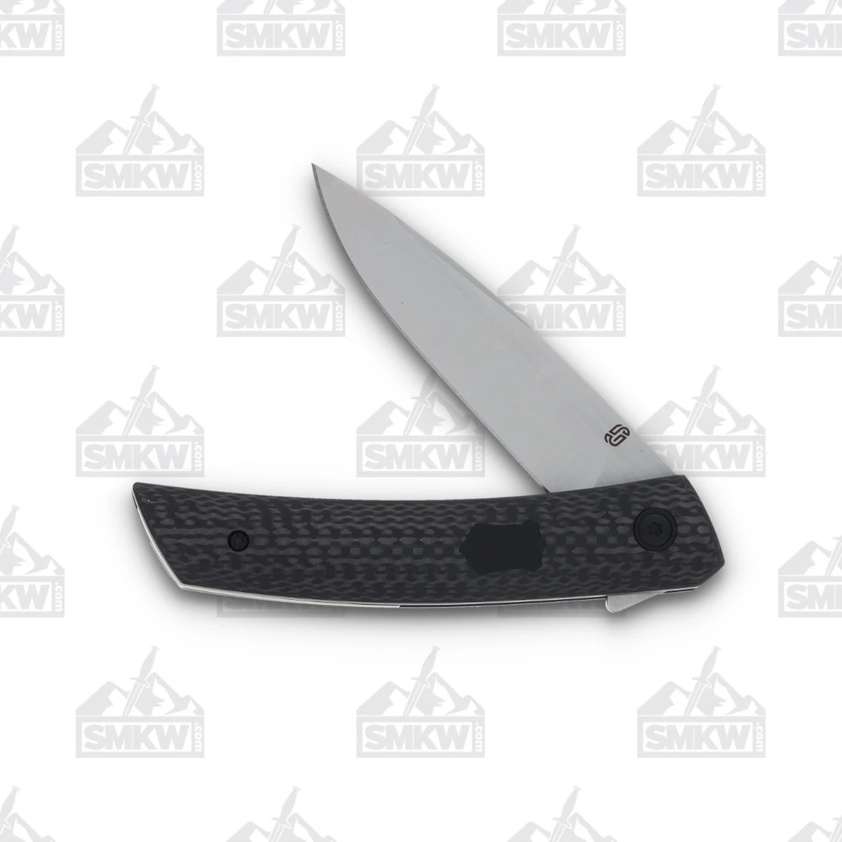 Jared Oeser F22 KickStop Folding Knife Black M390 Carbon Fiber JOFCF2 View 4