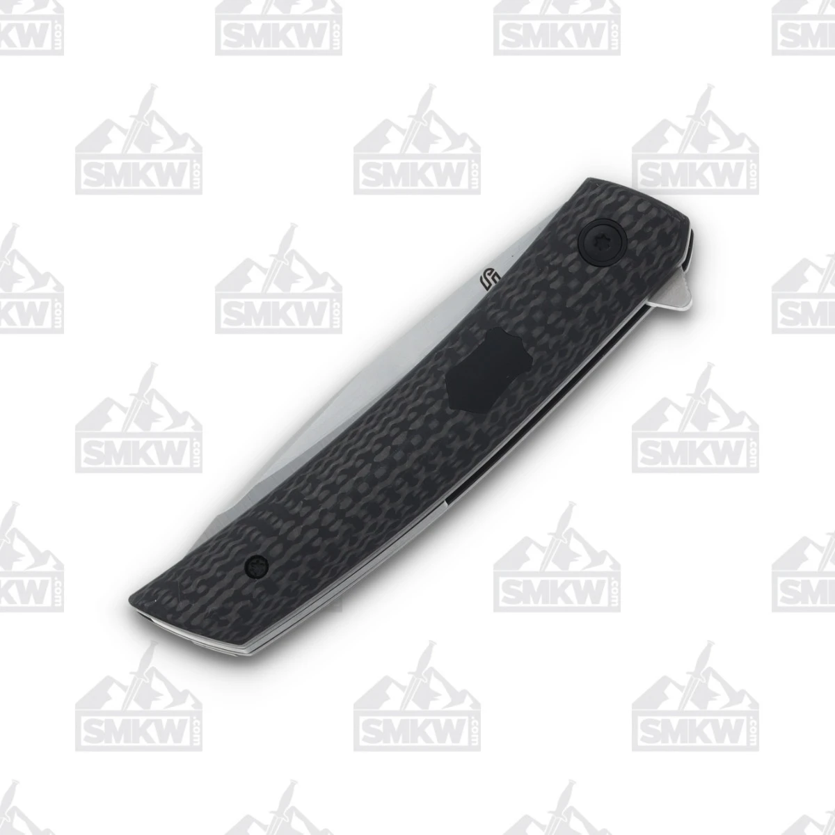 Jared Oeser F22 KickStop Folding Knife Black M390 Carbon Fiber JOFCF2 View 7