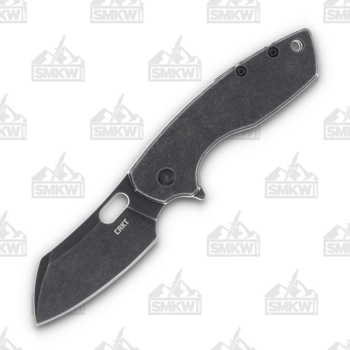 CRKT Pilar Framelock 2.67 Inch Plain Black Stonewash Sheepsfoot CR5315KS View 1
