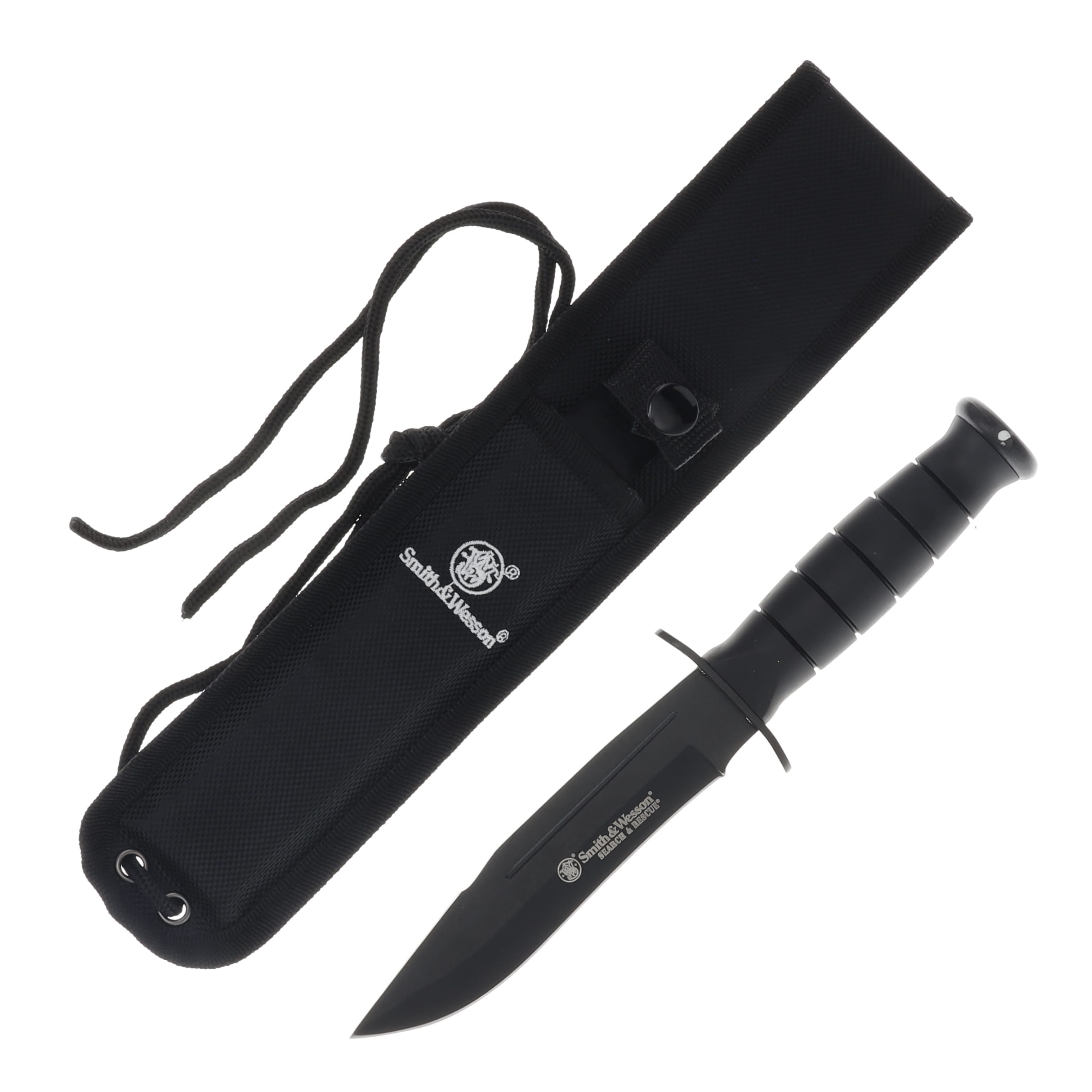 Smith and Wesson Search-Rescue Fixed Blade Knife 6in Black Clip Point Blade SWCKSUR1 View 1