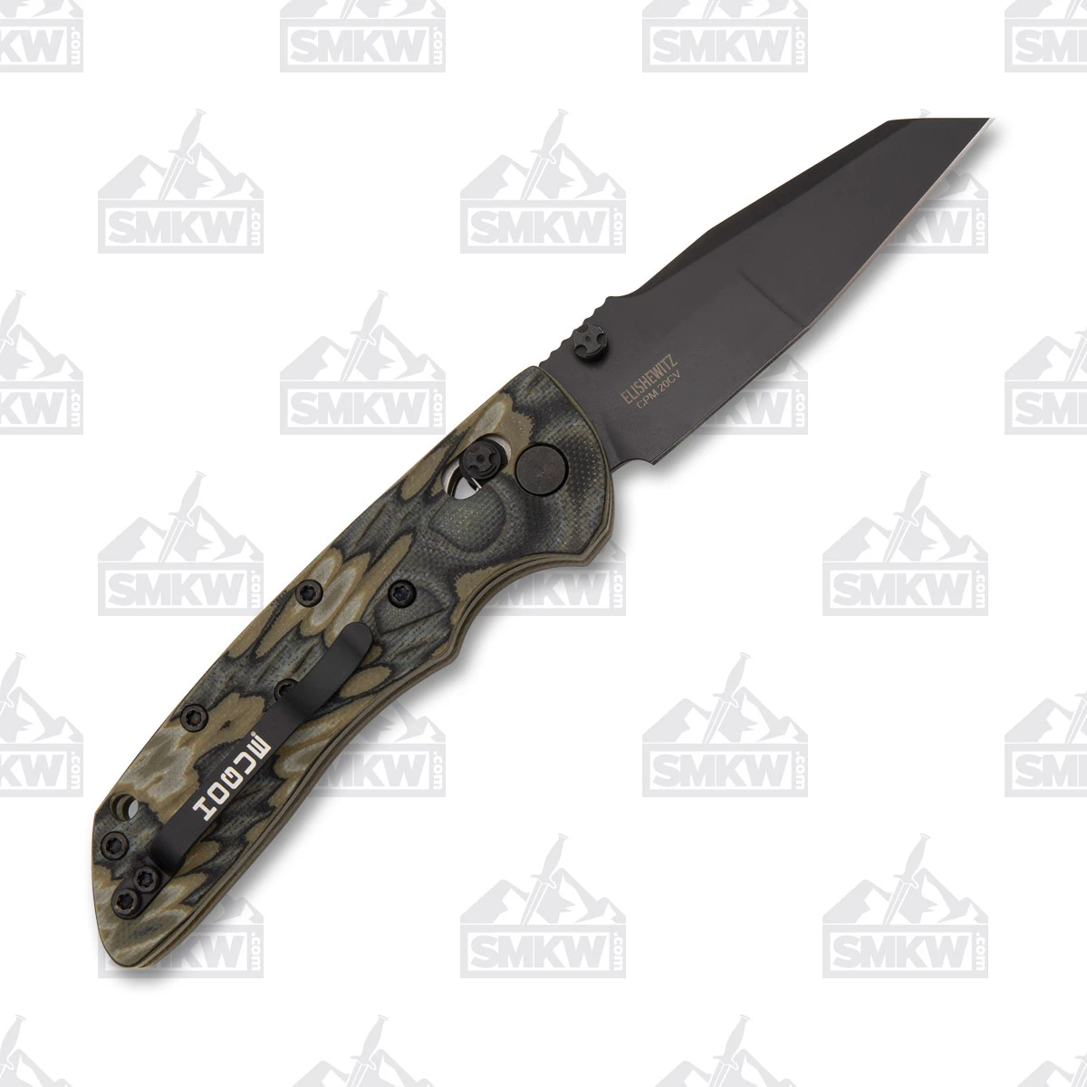 Hogue Deka Folding Knife G-Mascus Green G10 3.25in Black Wharncliffe Blade HG24268 View 3