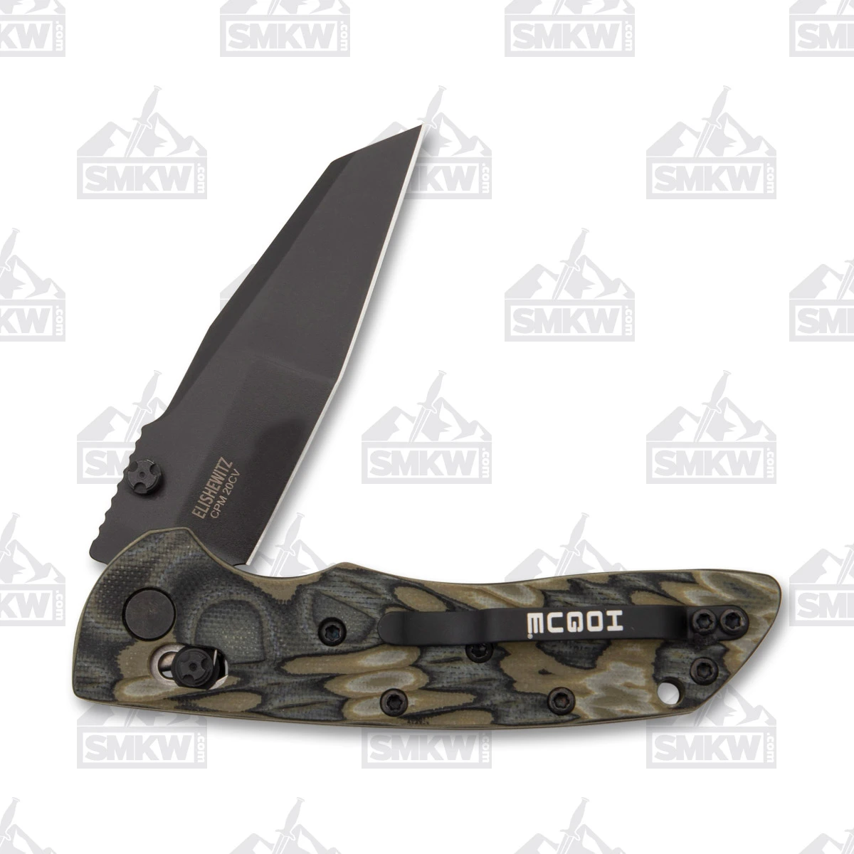 Hogue Deka Folding Knife G-Mascus Green G10 3.25in Black Wharncliffe Blade HG24268 View 5