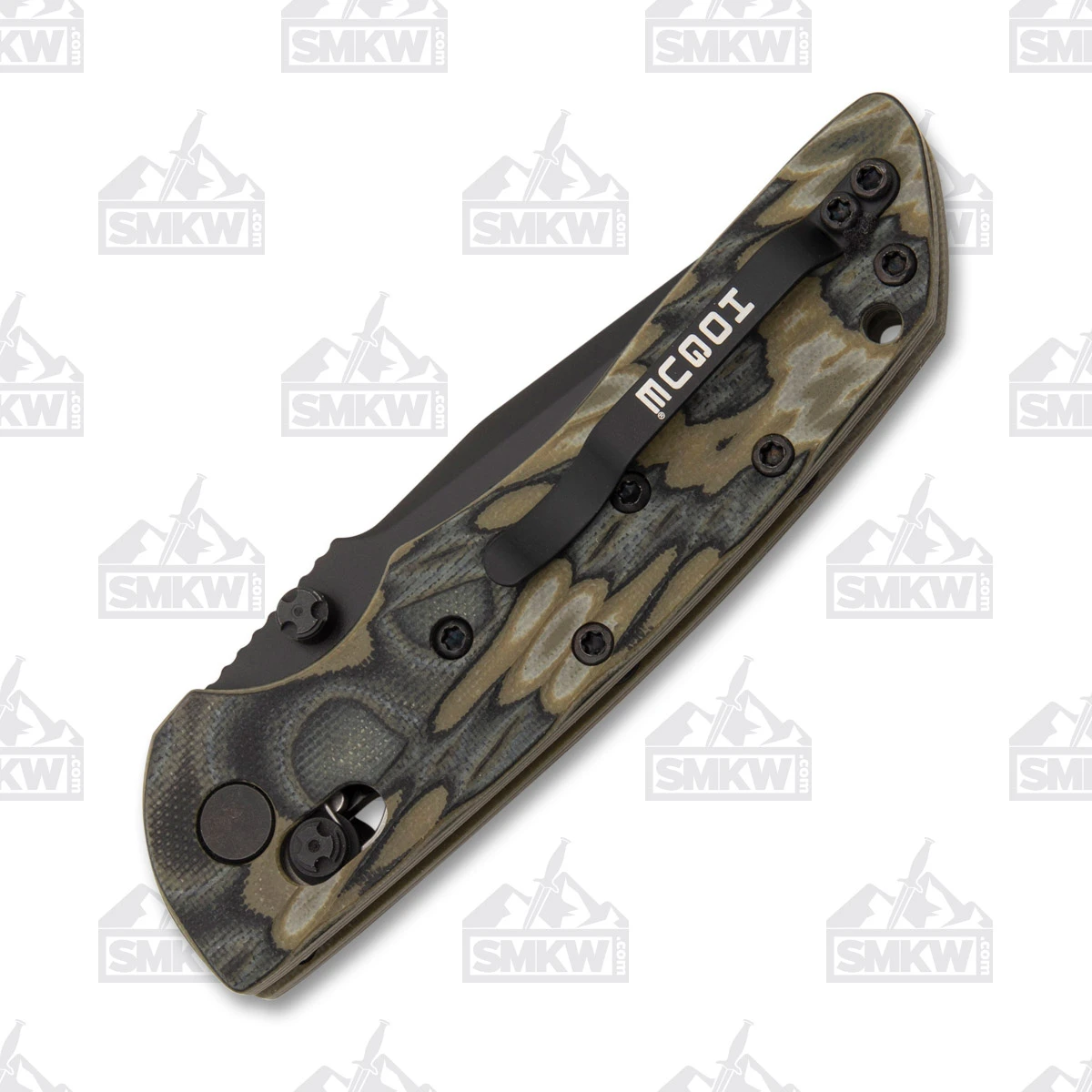 Hogue Deka Folding Knife G-Mascus Green G10 3.25in Black Wharncliffe Blade HG24268 View 7