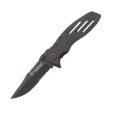Smith & Wesson Extreme Ops Folding Knife 3.1in Clip Point PS Blade SWA24S View 4
