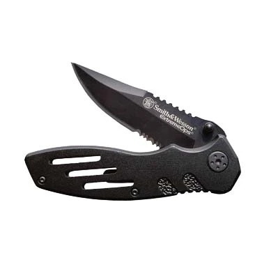 Smith & Wesson Extreme Ops Folding Knife 3.1in Clip Point PS Blade SWA24S View 2