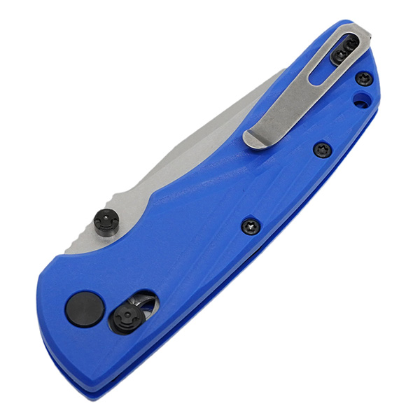 Hogue Deka Wharncliffe Manual Folding Knife Stone Tumbled Magnacut/Blue HG24363 View 3