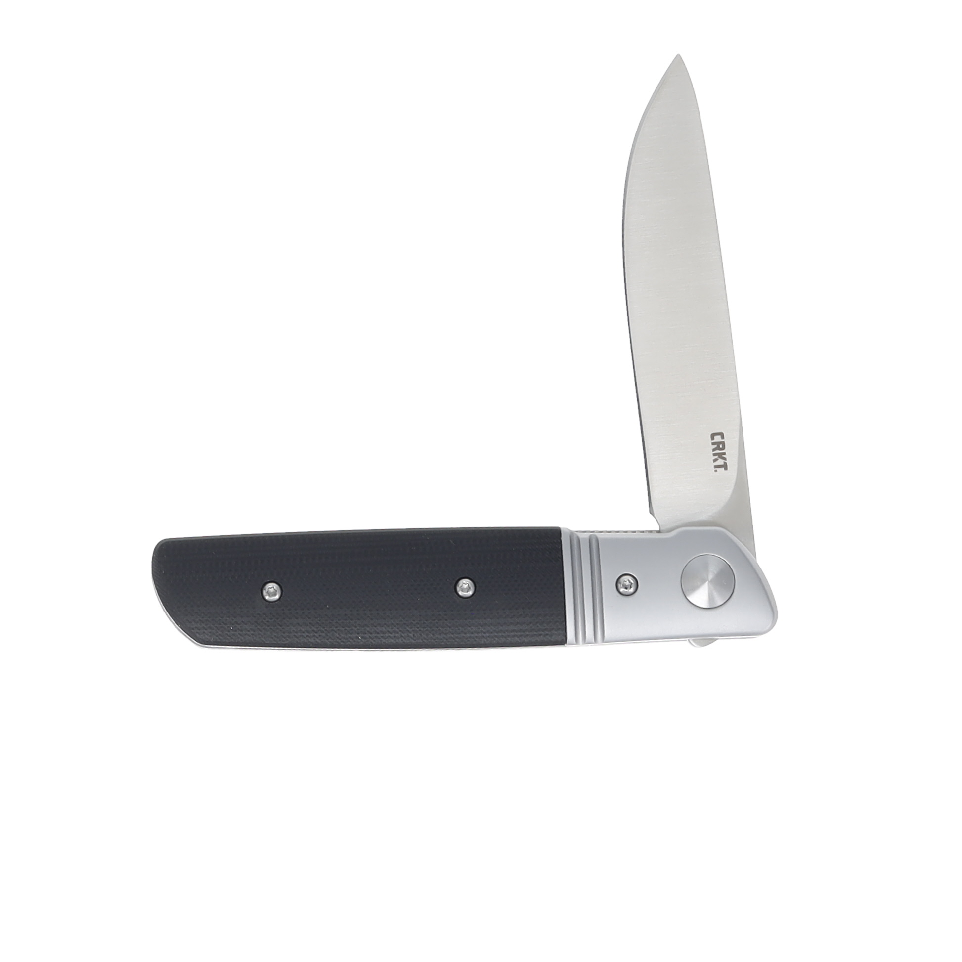 CRKT Bamboozled Assisted Knife Black 3.34in Plain Satin Drop Point CR5720 View 3