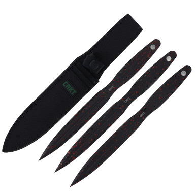 CRKT Ken Onion Throwing Knives Set of Three with Sheath View 1