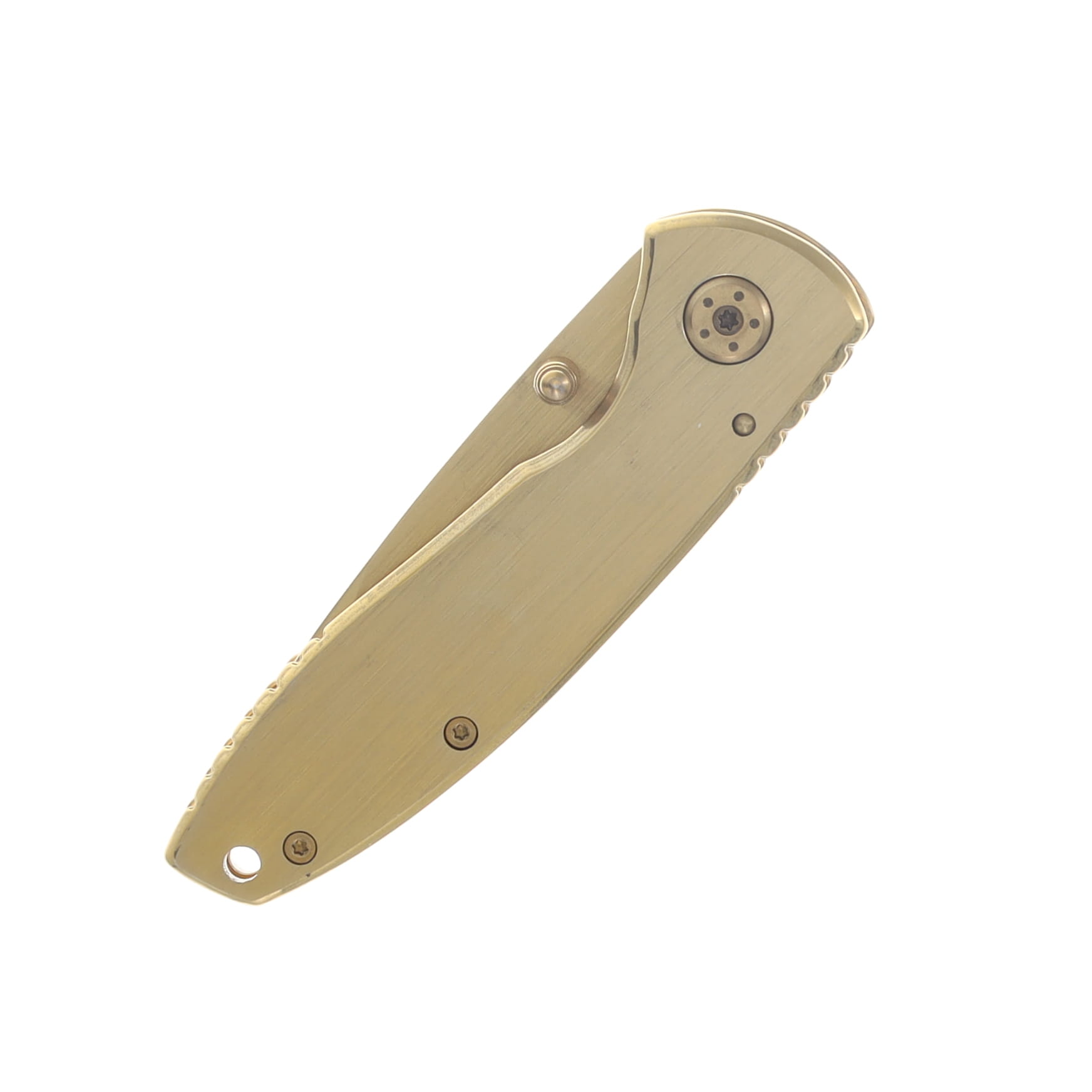 Smith & Wesson Brushed Gold Executive Framelock Folding Knife SWCK110GL View 5