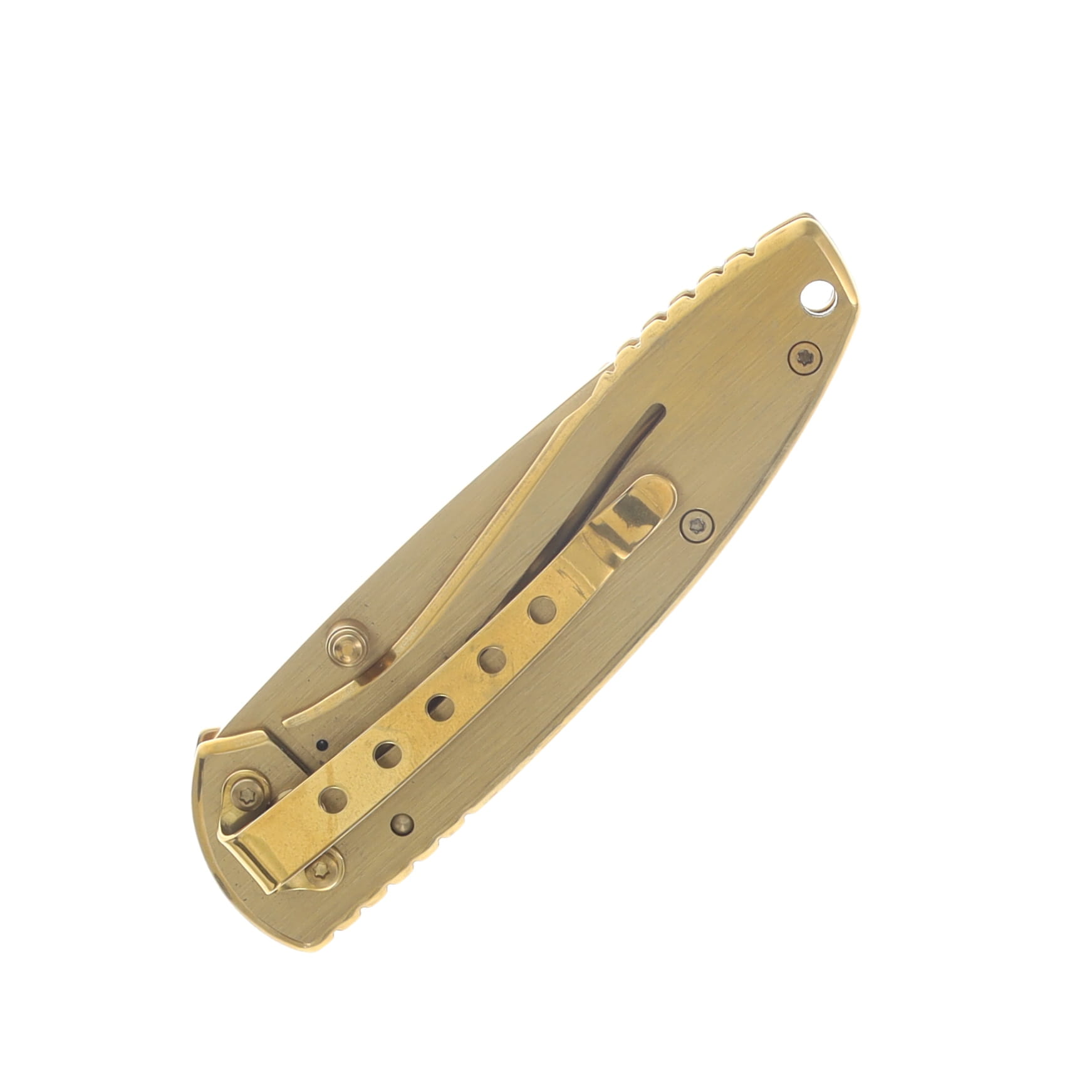 Smith & Wesson Brushed Gold Executive Framelock Folding Knife SWCK110GL View 6