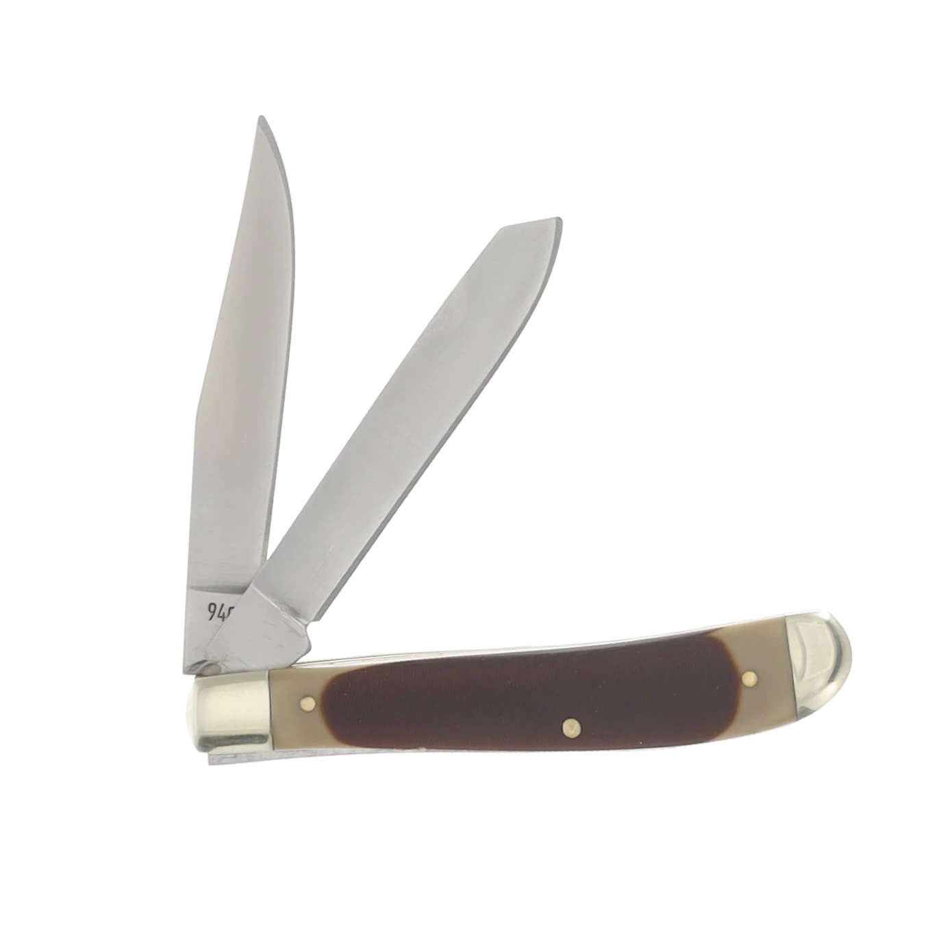 Old Timer Brown Sawcut Trapper Folding Knife SCT94 View 2