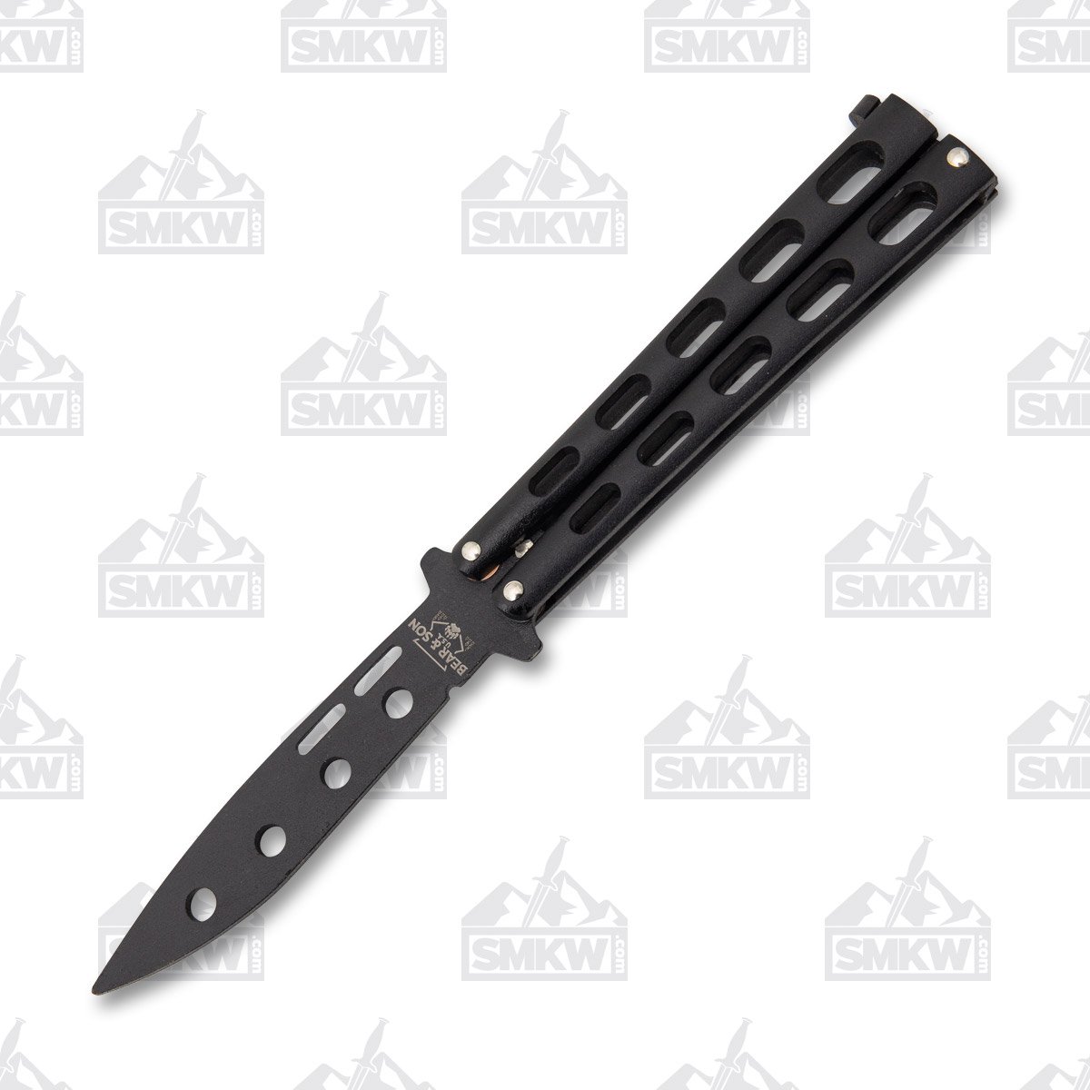 Bear & Son Balisong Trainer Black Carbon BR115BTR View 1