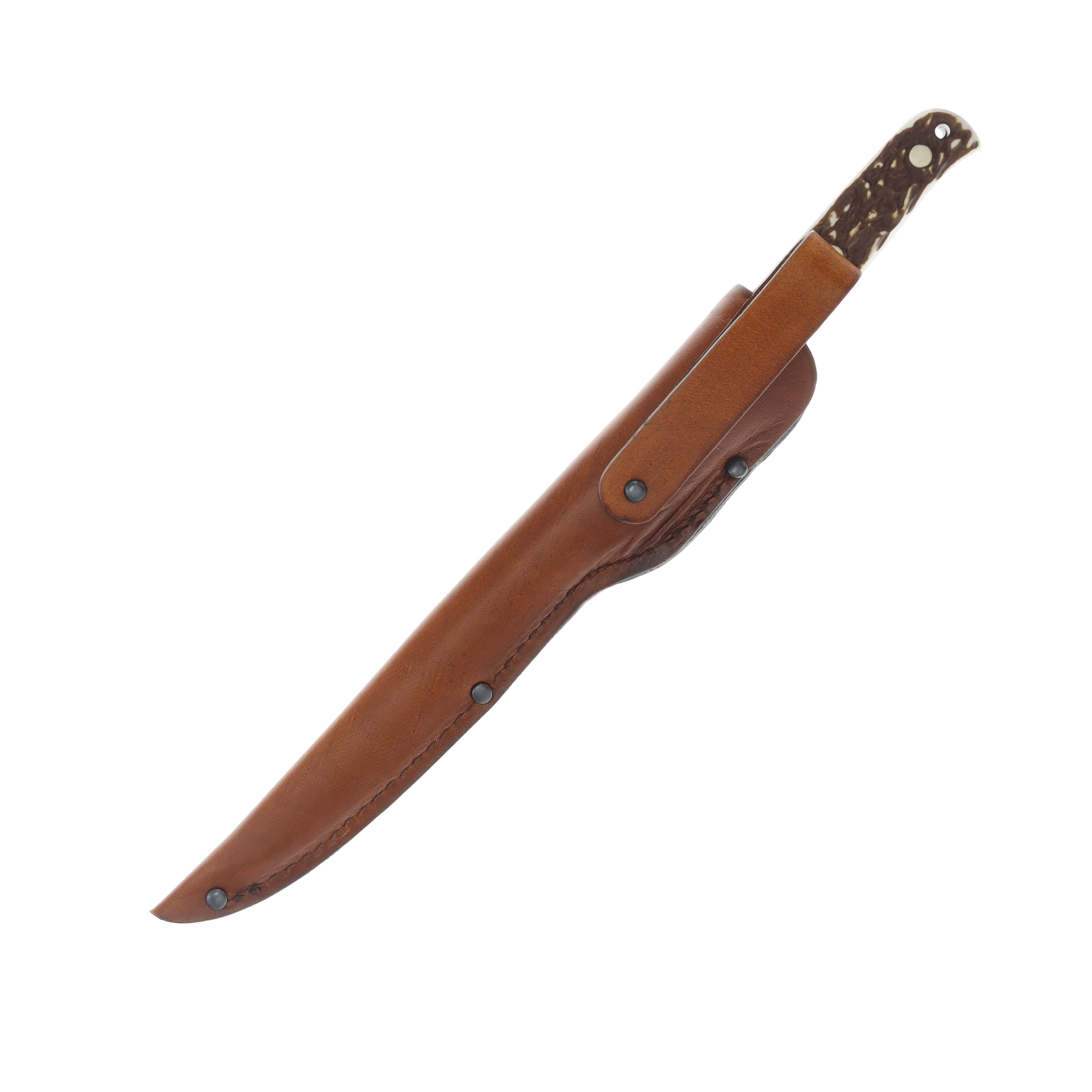 Uncle Henry Next Gen Fillet Knife Staglon 7.5 Inch Plain Satin Fillet 1116434 View 3