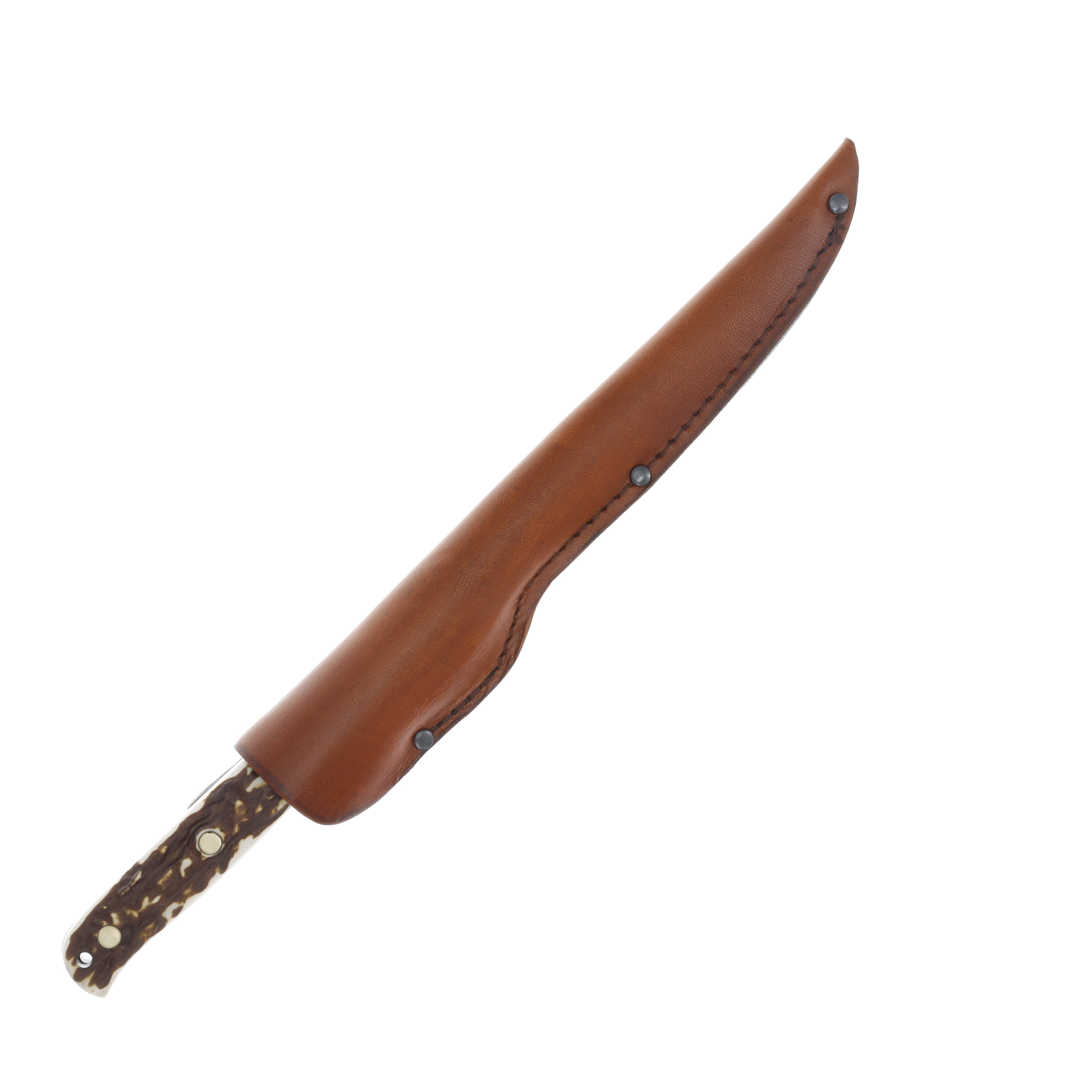 Uncle Henry Next Gen Fillet Knife Staglon 7.5 Inch Plain Satin Fillet 1116434 View 4