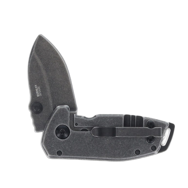 CRKT Squid Compact 1.75 Inch Plain Black Stonewash Drop Point CR2485K View 6