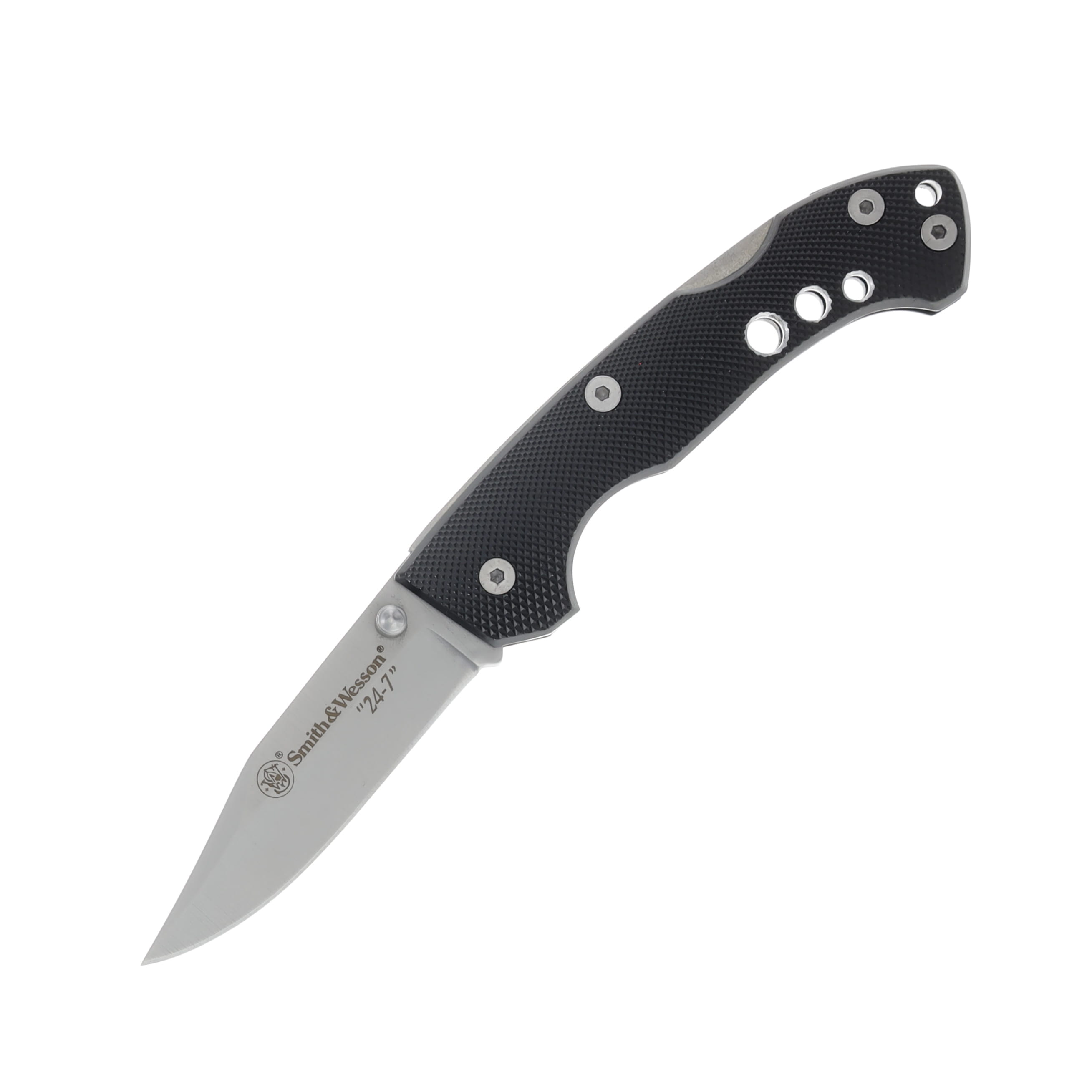 Smith & Wesson 24/7 Featherweight Lockback Black Aluminum SWCK109 View 1