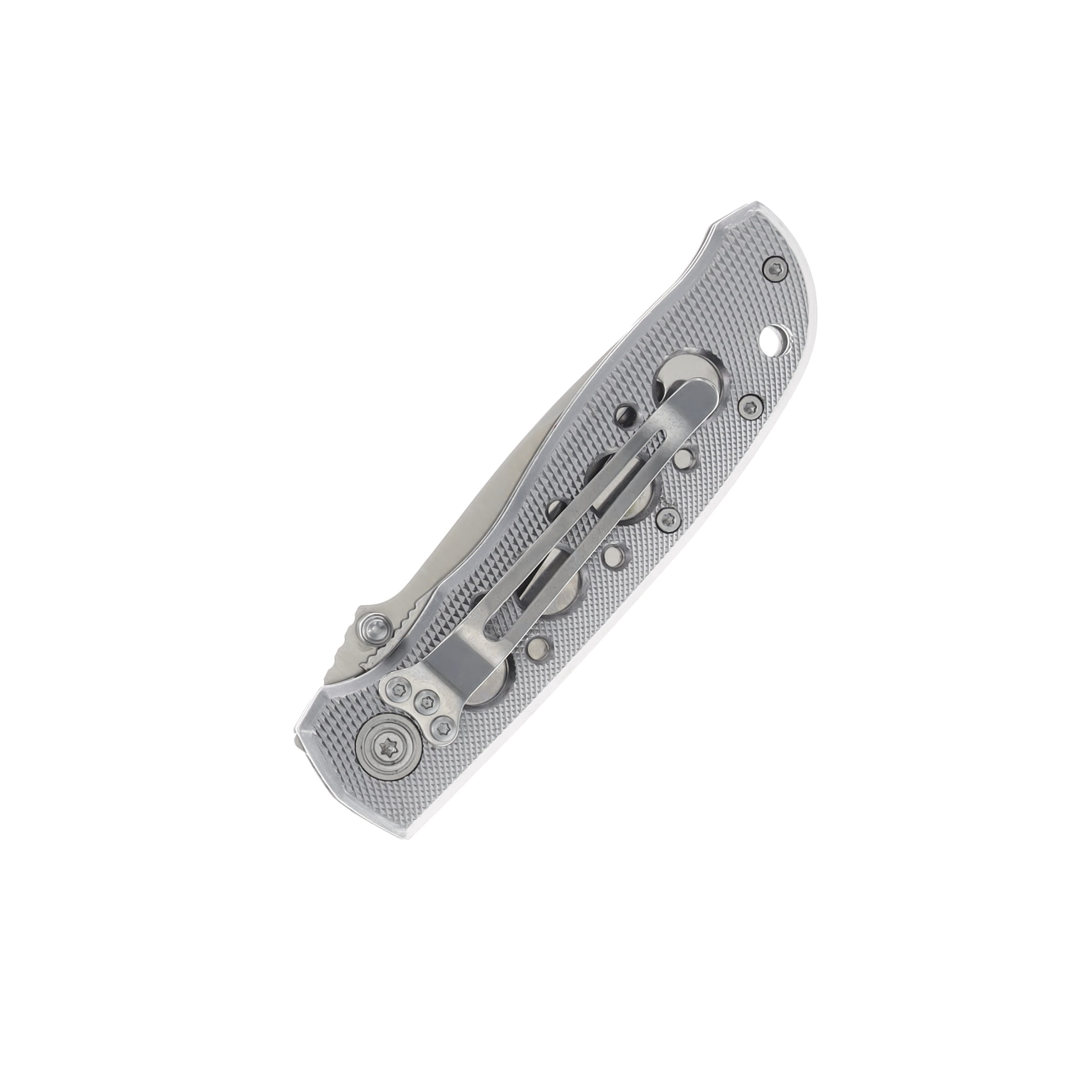 Smith and Wesson Extreme Ops Folding Knife Silver 3.22in Satin Drop Point SWCK105H View 2