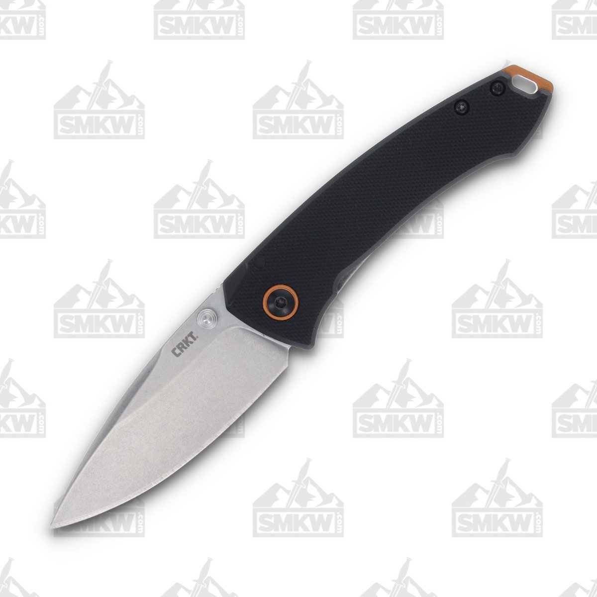CRKT Tuna Compact 2.73 Inch Plain Stonewash Drop Point Blade CR2522 View 1