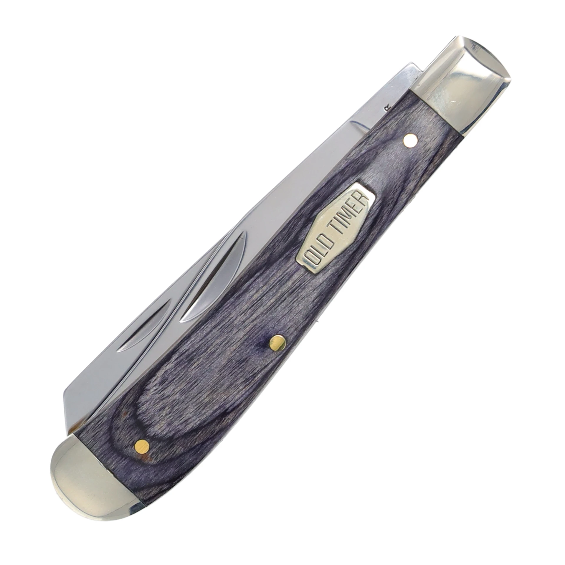 Old Timer Heritage Trapper Folding Knife Gray Wood 1135990 View 3