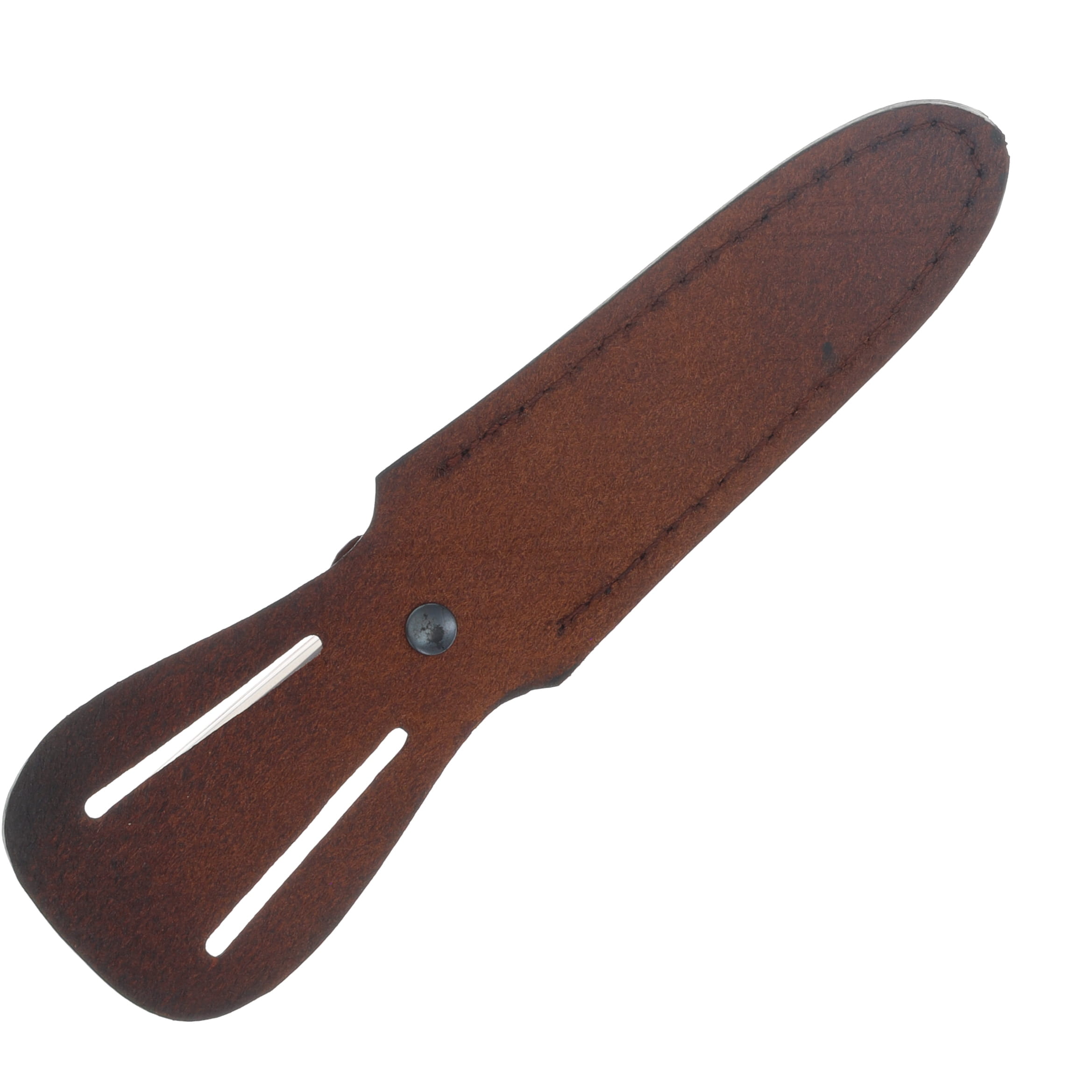 Old Timer Boot Knife Brown Sawcut 3.75 Inch Plain Satin Spear Point SCT162OT View 4