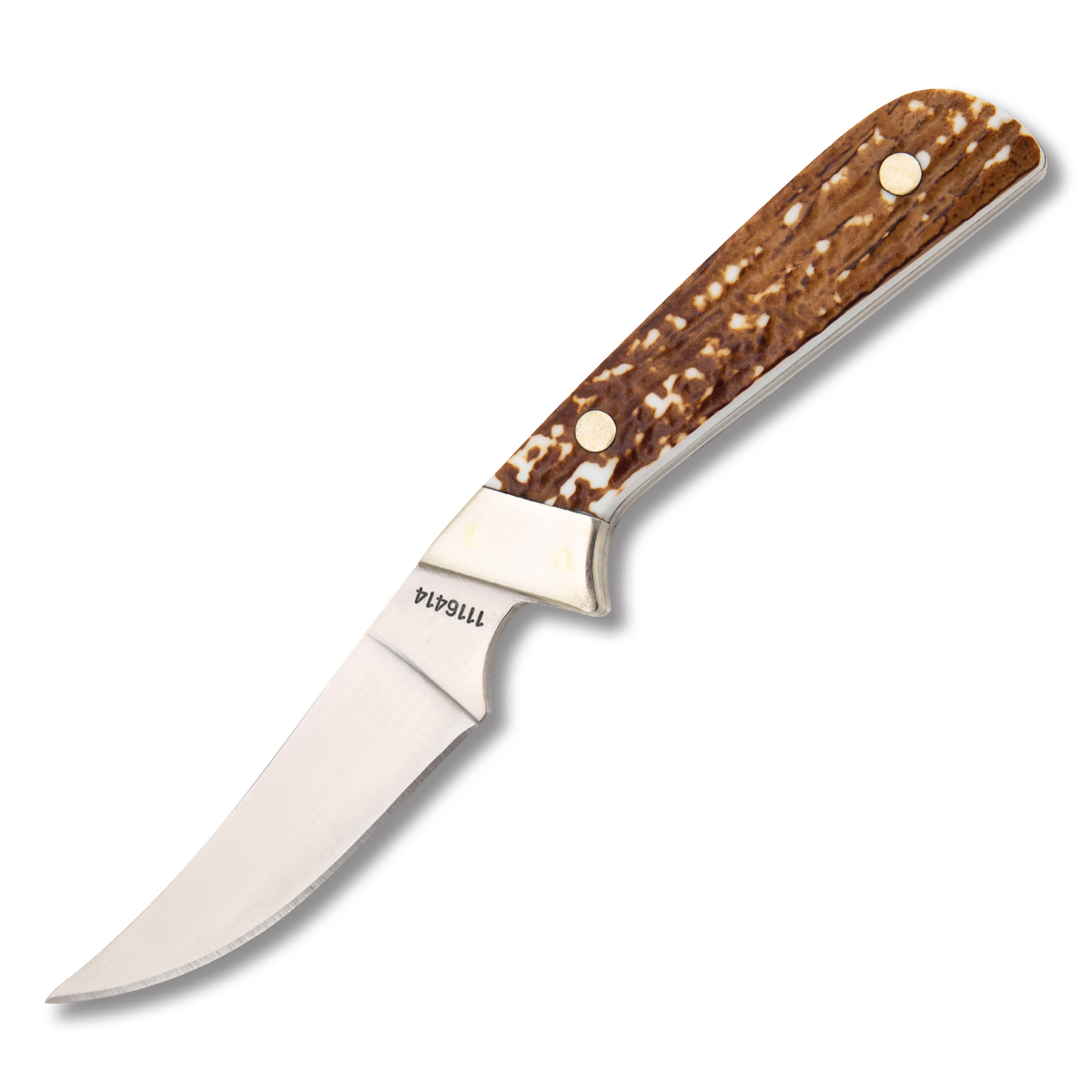 Schrade Uncle Henry Next Gen Staglon Fixed Blade Knife Satin Trailing Point 1116414 View 1