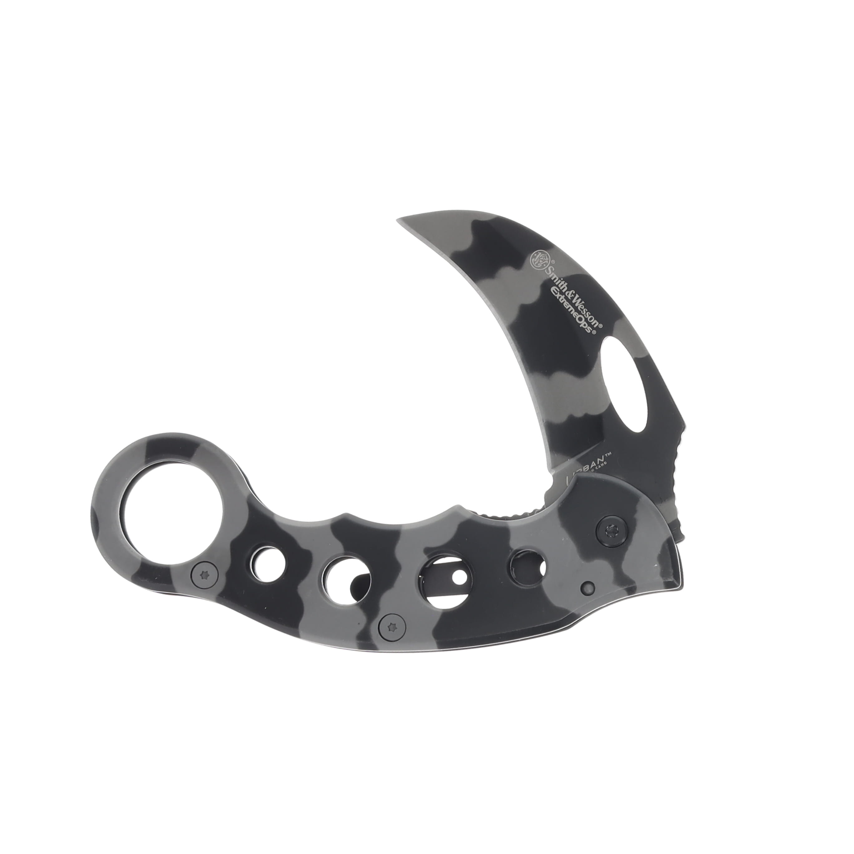 Smith & Wesson Extreme Ops Camo Karambit 3in Hawkbill Plain Blade SWCK32C View 2