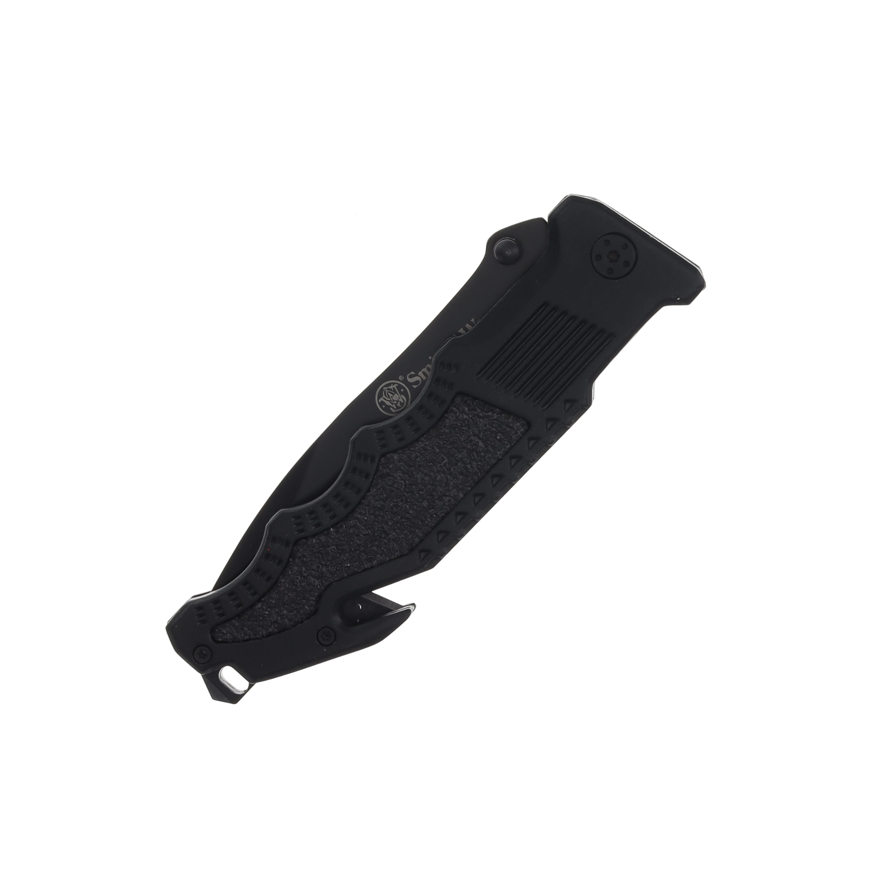 Smith and Wesson Border Guard Folding Knife 4.4in Black Drop Point Blade SWBG1 View 4