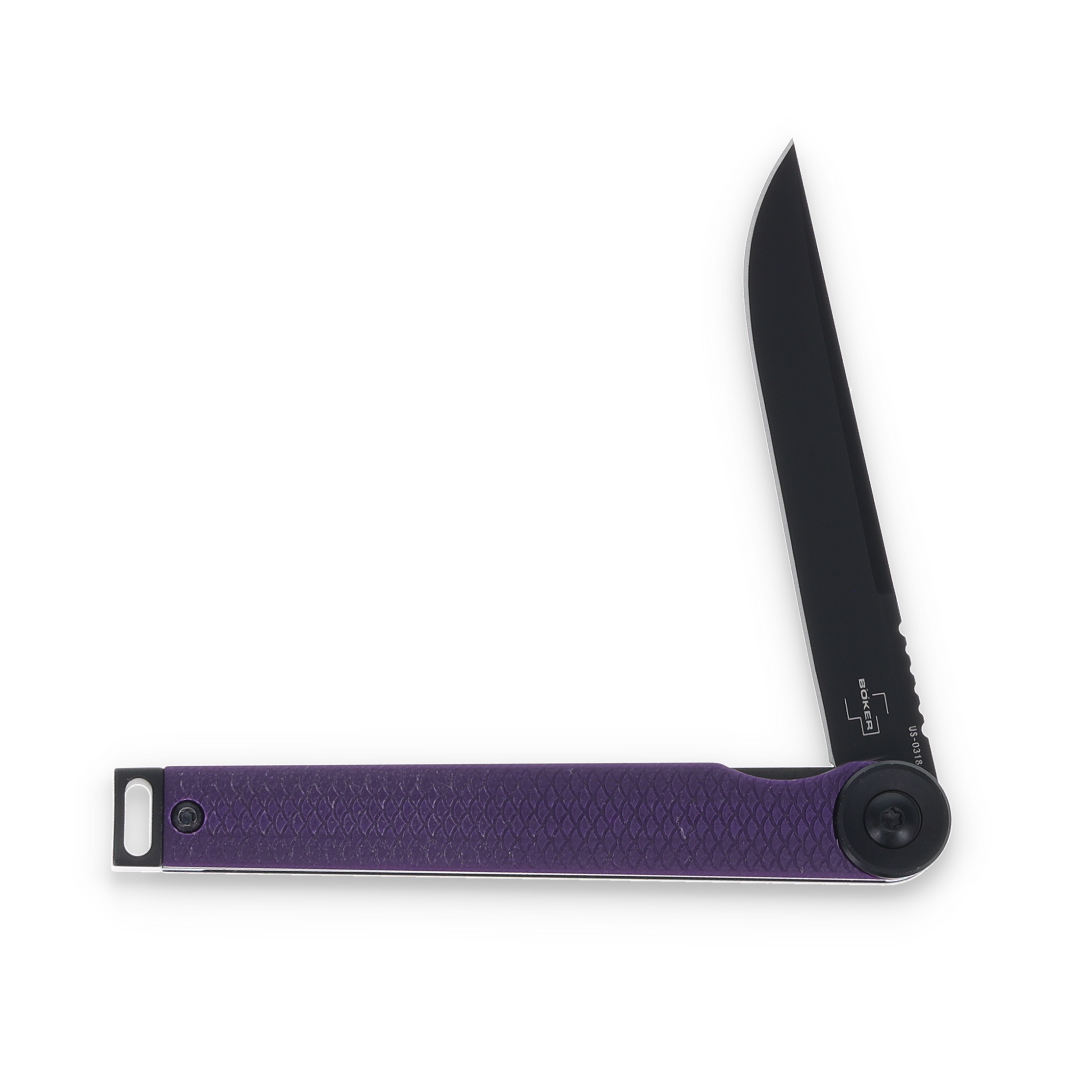 Boker Kaizen SMKW Exclusive 3.03in Black S35VN Purple G-10 BKBO694SOI View 2