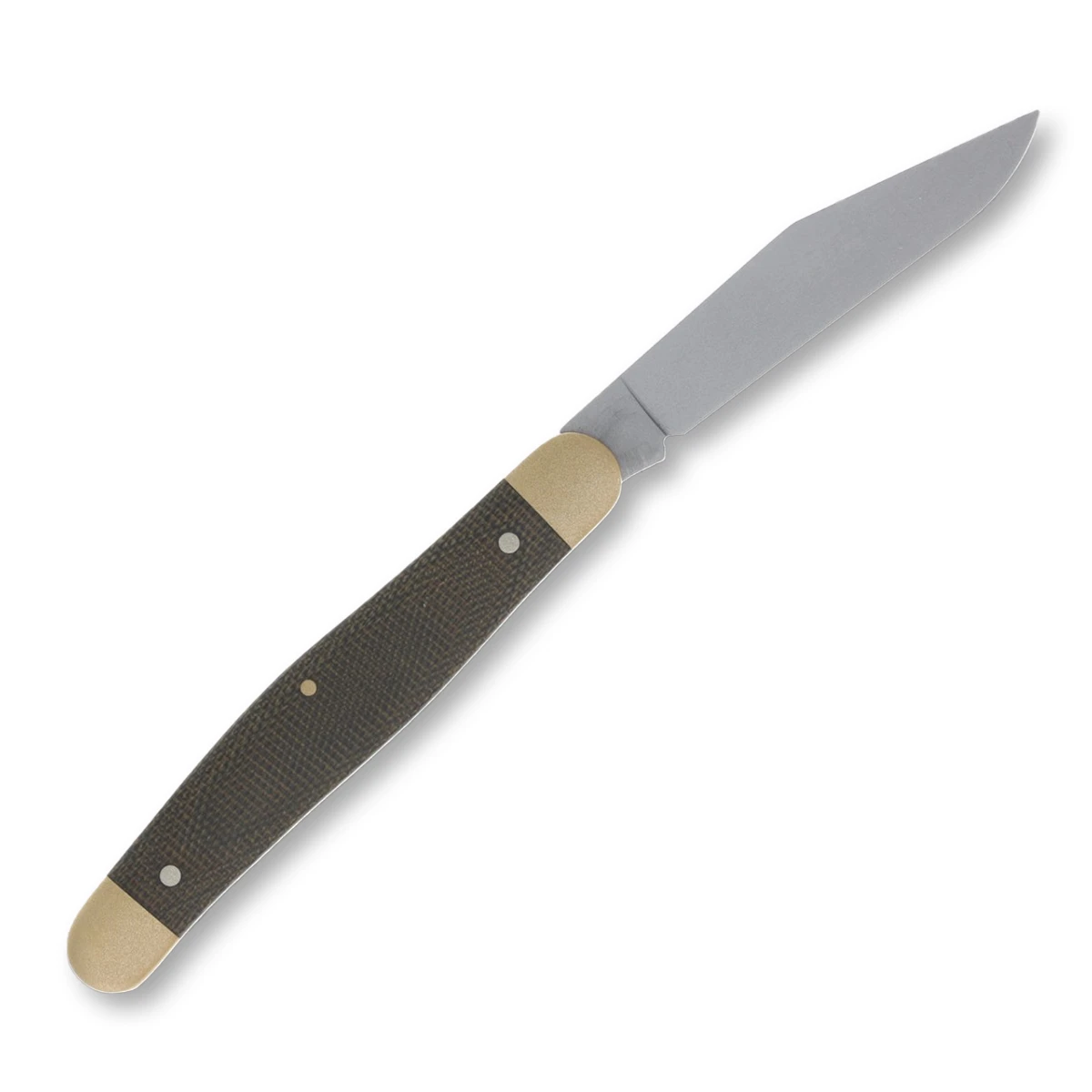 Boker SMKW Exclusive Brown Canvas Micarta Single Blade Stockman Folding Knife BK111522 View 2