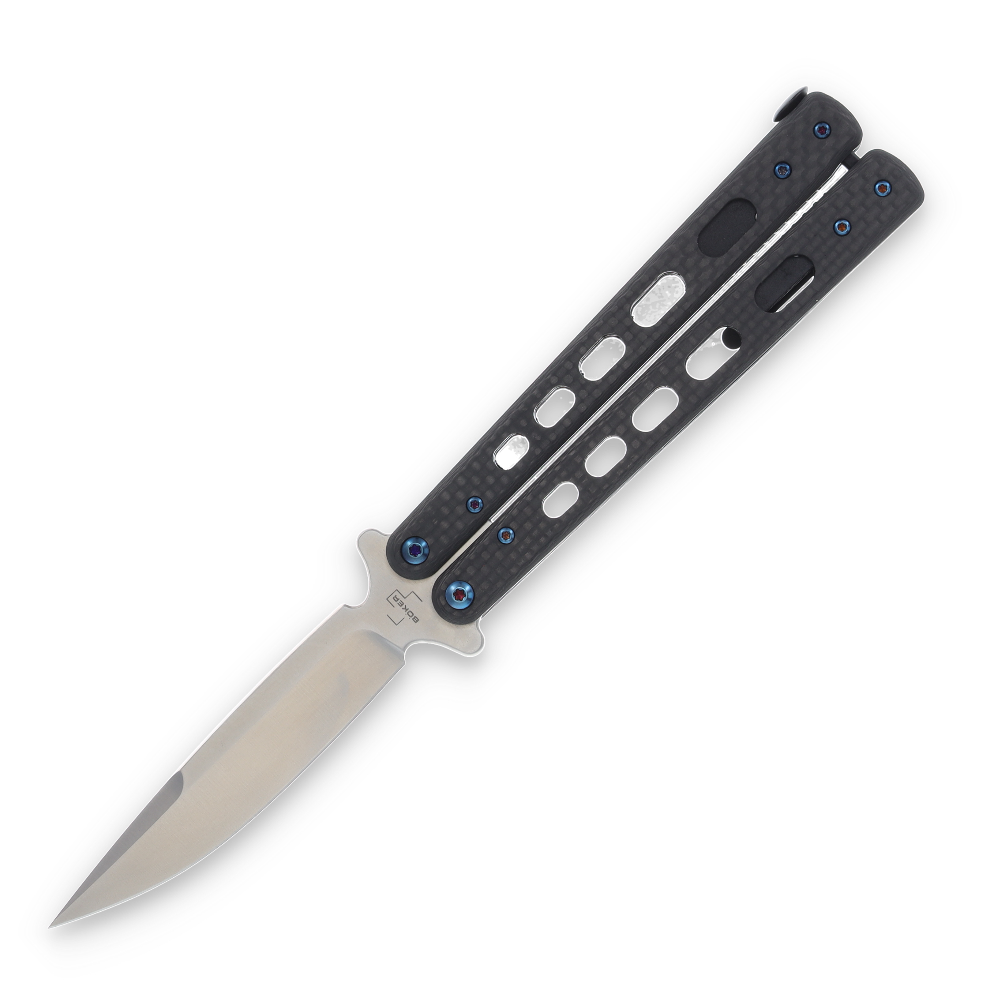 Boker Plus Balisong Tactical Large Satin D2 Black G10 Balisong Folding  Knife For Sale