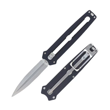 Boker Plus Slike OTF Manual Utility Knife 2.99in Satin Spear Point View 1