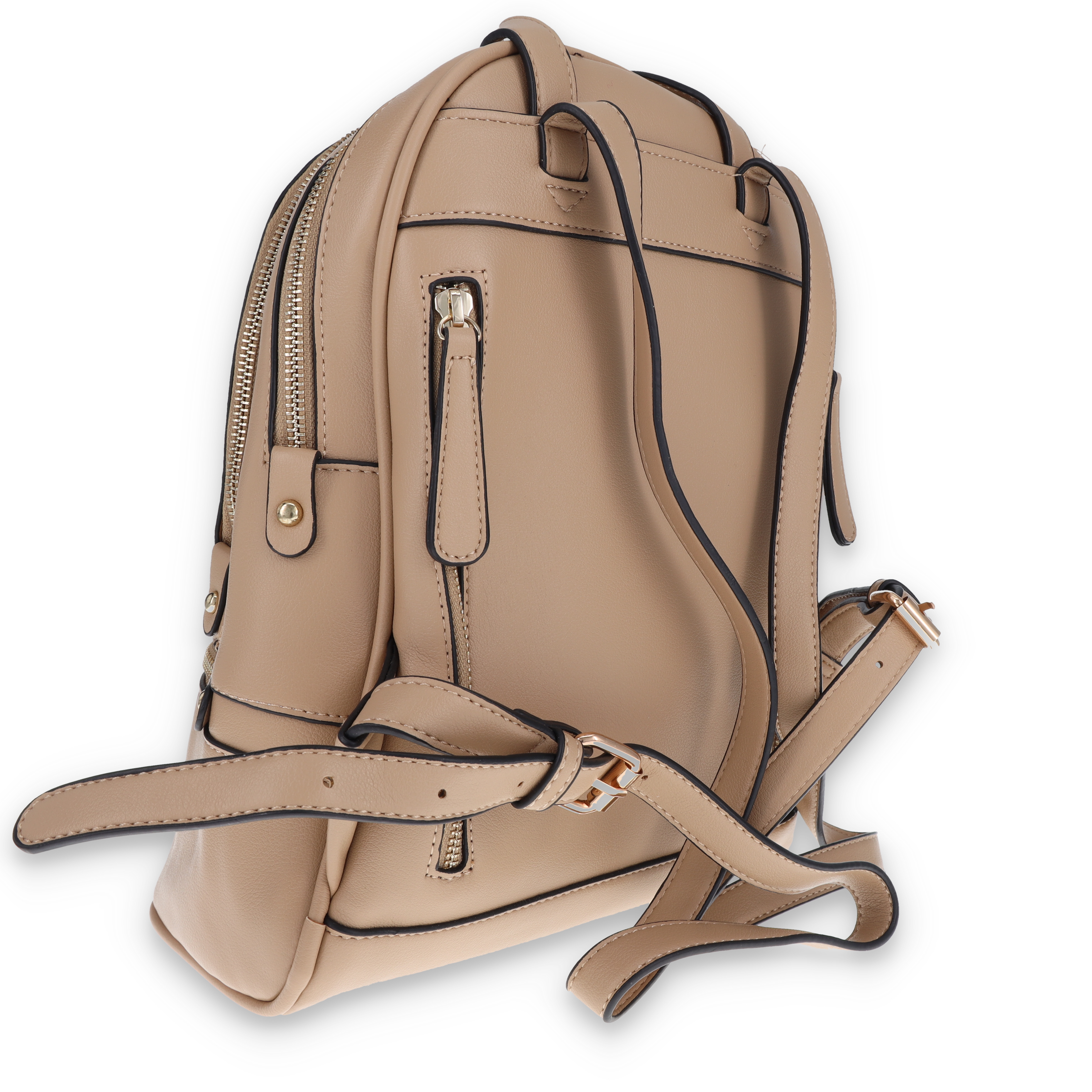 Fabigun Concealed Carry Backpack Beige Leather FABL82002BEG View 5