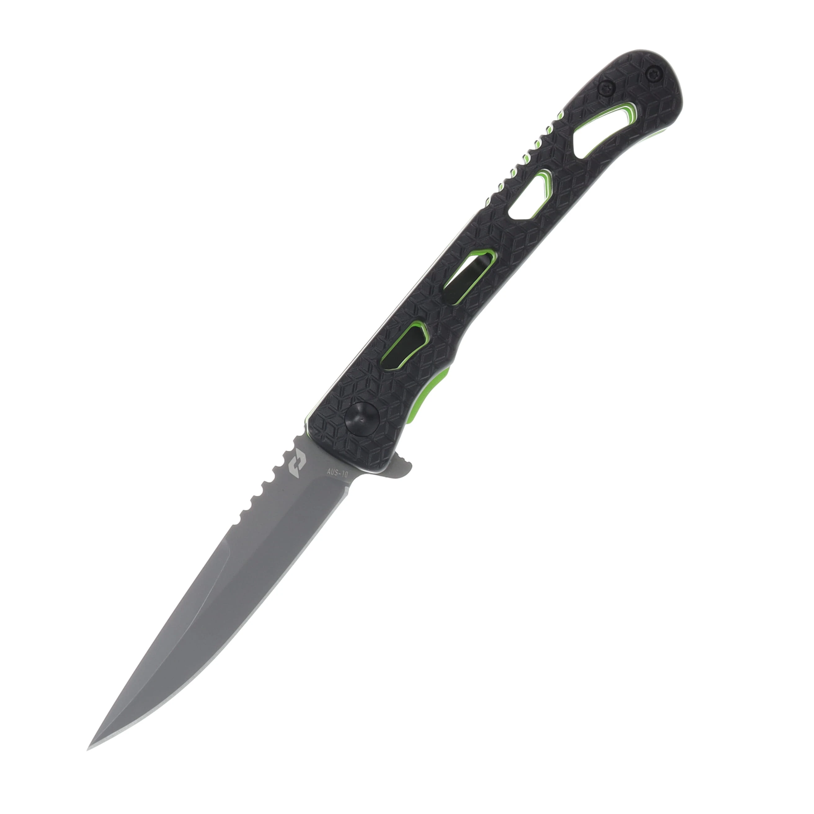 Schrade Inert CLR Folding Knife 3.5 Inch Plain Black TiNi Drop Point 1159303 View 1