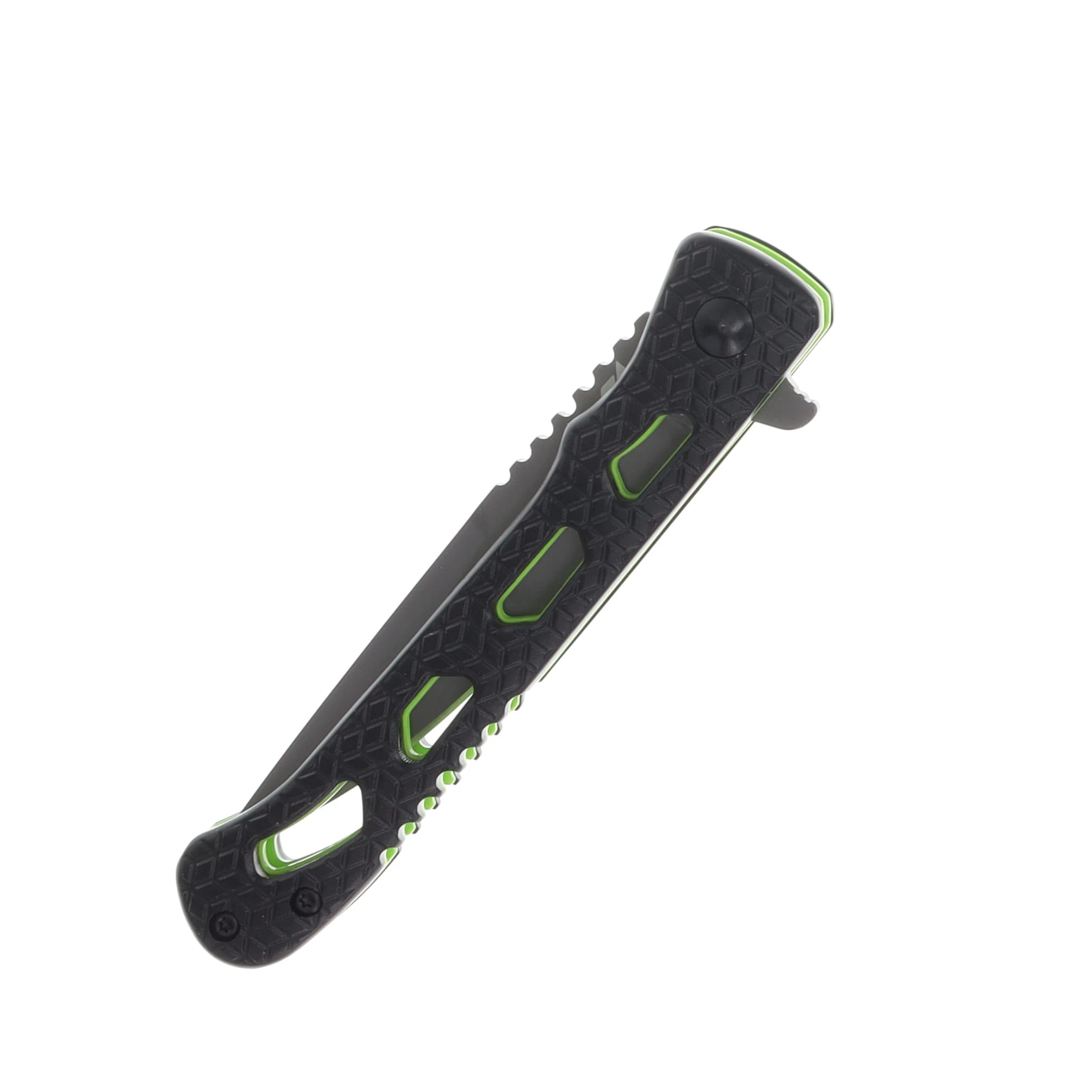Schrade Inert CLR Folding Knife 3.5 Inch Plain Black TiNi Drop Point 1159303 View 5