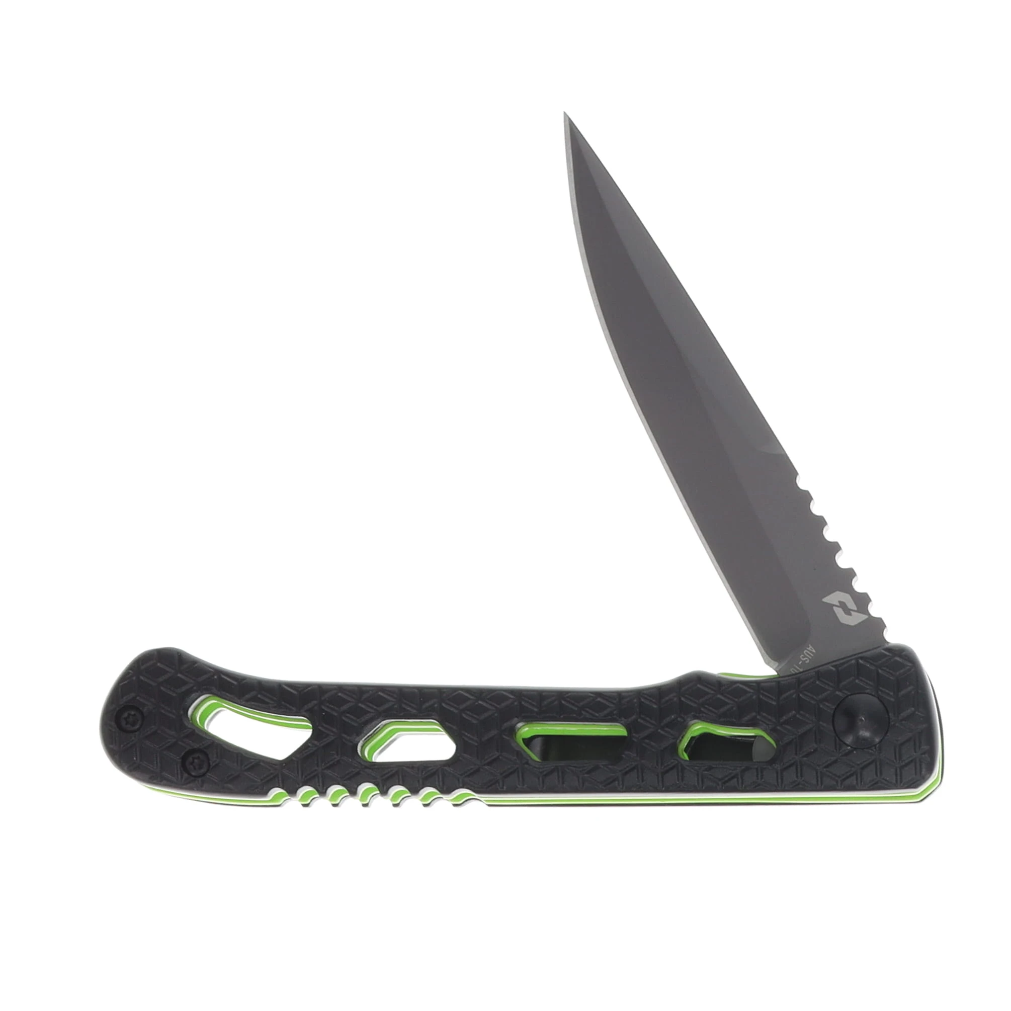 Schrade Inert CLR Folding Knife 3.5 Inch Plain Black TiNi Drop Point 1159303 View 3