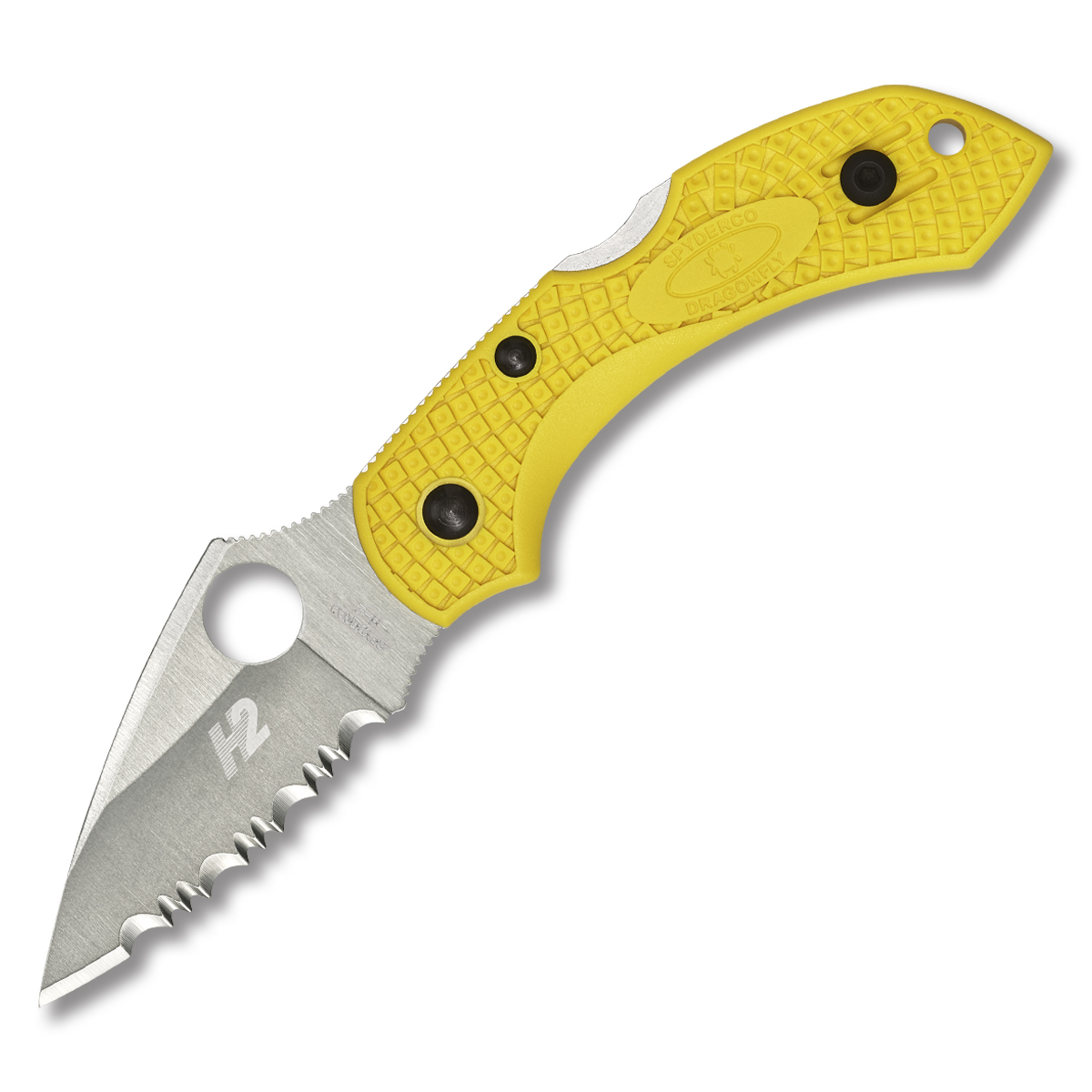 Spyderco Dragonfly 2 Salt Folding Knife Serrated Yellow SPC28SYL2 View 2