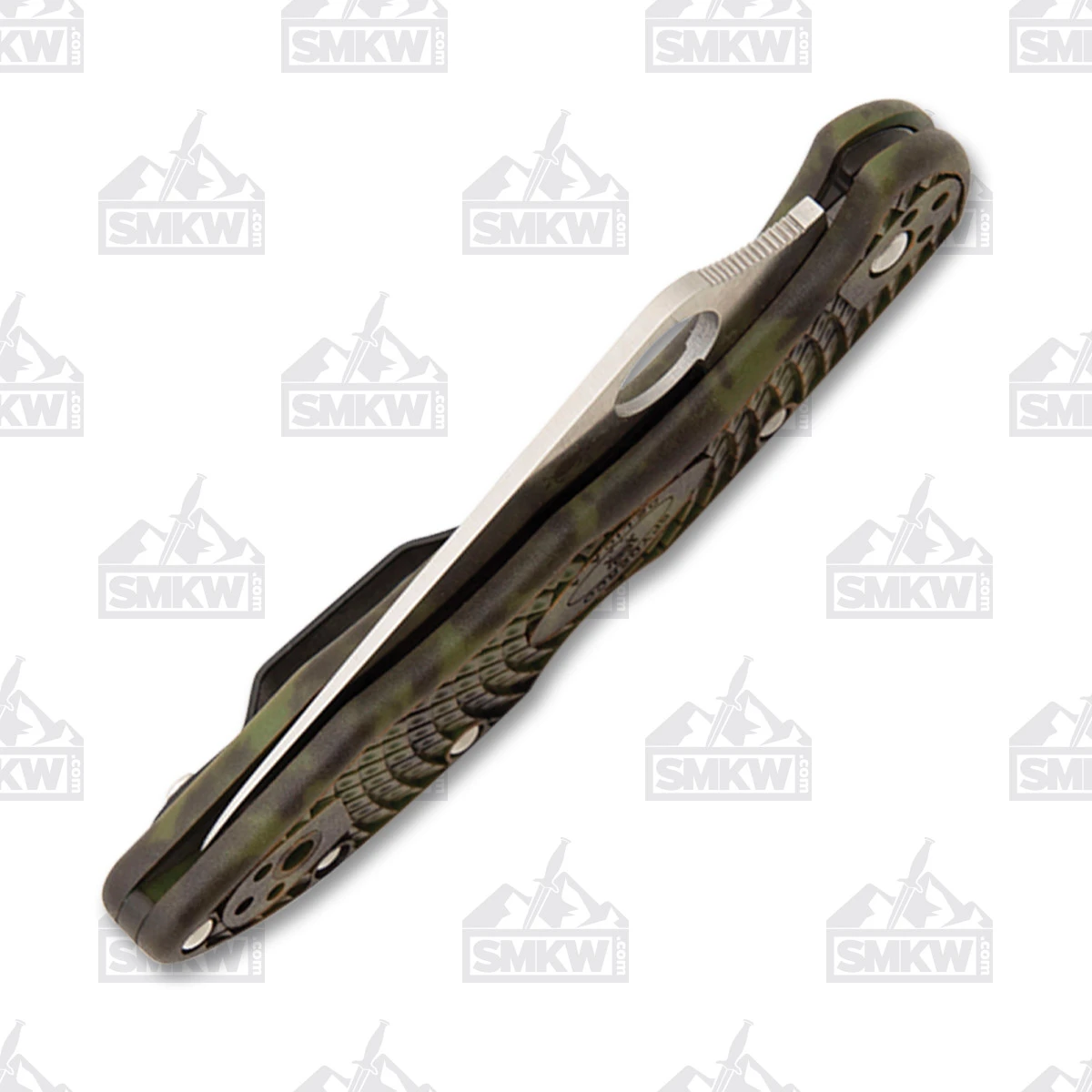 Spyderco Delica 4 Zome Green 2.9in Plain Satin Clip Point SPC11ZFPGR View 8