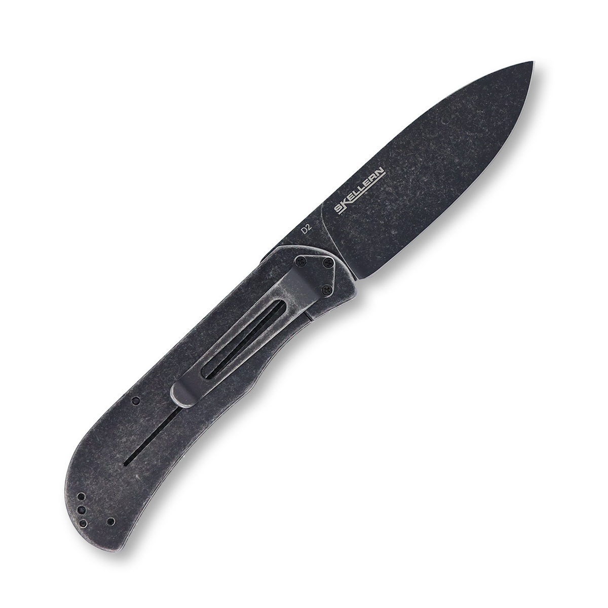Boker Plus Exskelibur II Olive 2.8in Plain Black Stonewash Spear Point BKBO367 View 3