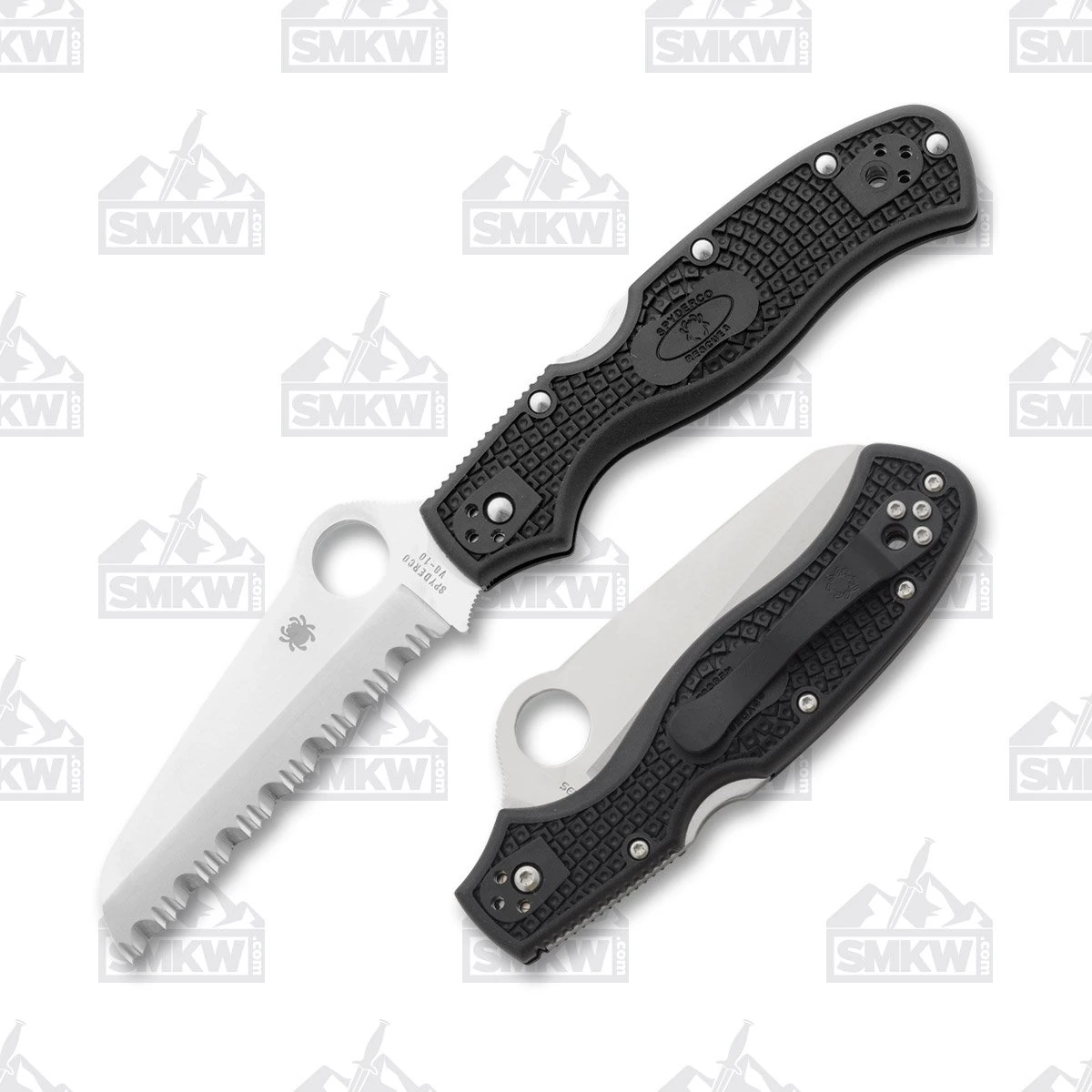 Spyderco Rescue 3 Folding Knife 3.57in Serrated Edge FRN SPC14SBK3 View 1