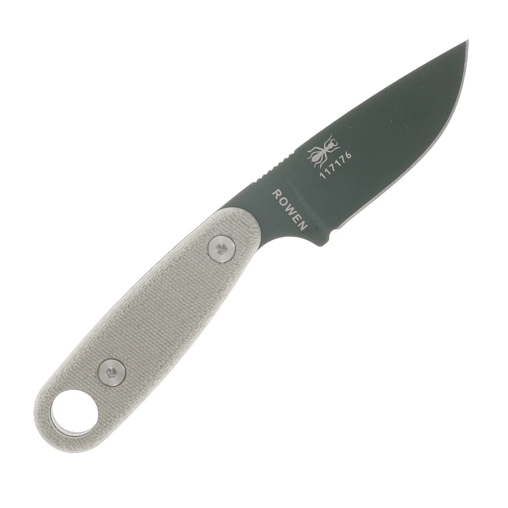 ESEE Knives Izula II Fixed Blade Green Canvas Micarta OD Powder Coat 1095 IZULAIIOD View 4
