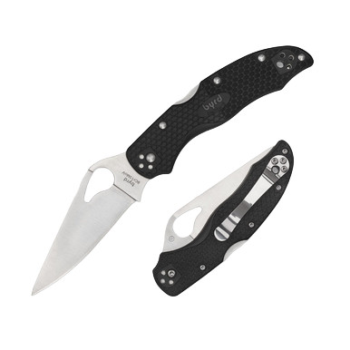 Spyderco Byrd Harrier 2 Lightweight Partially Serrated SPBY01PSBK2 View 1
