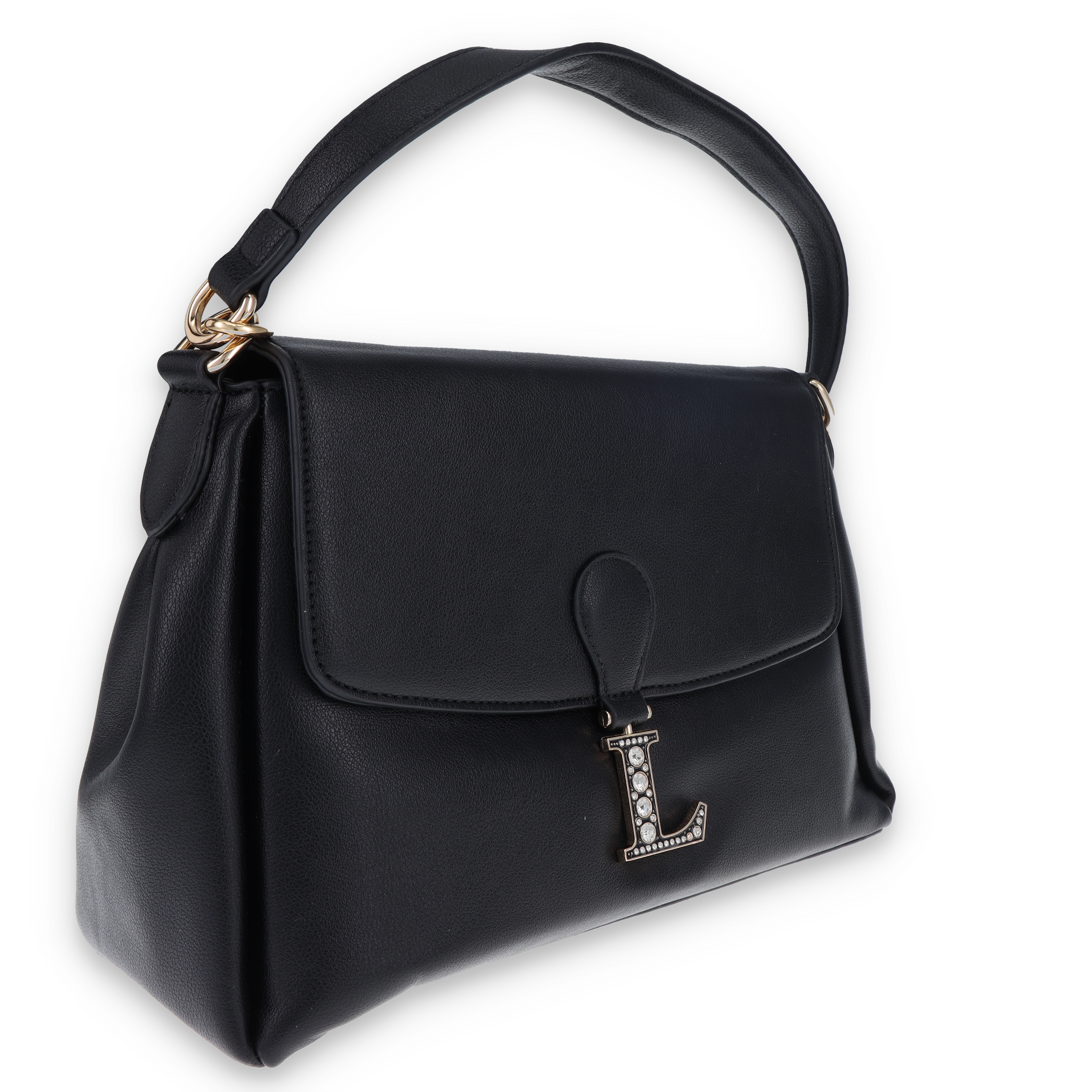 Leda's Fashions Luxe Purse Black LPPAAA1BLK View 2
